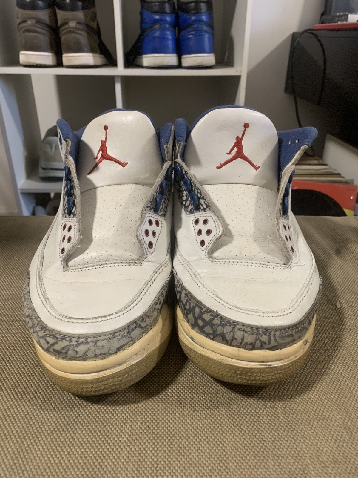 Jordan Brand 2001 Nike Air Jordan True Blue 3 III Size 8.5 WITH DONOR Size US 8.5 / EU 41-42 - 3 Thumbnail