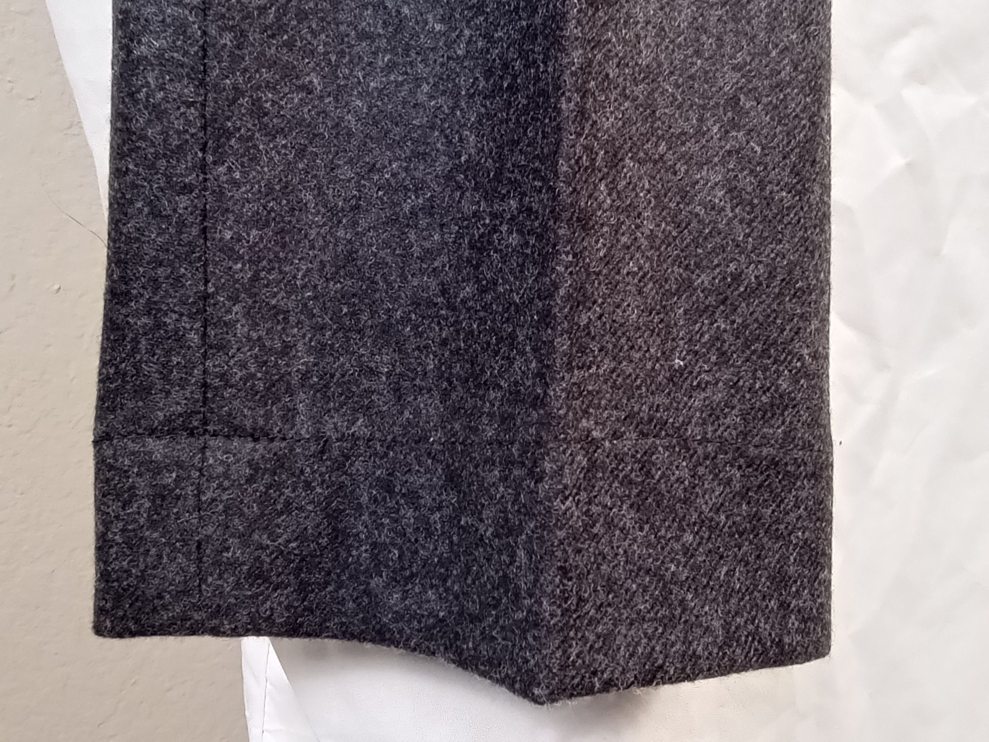 Spier & Mackay Spier & Mackay Wool Flannel Trousers Charcoal Gray Slim 30 Size 36R - 6 Thumbnail