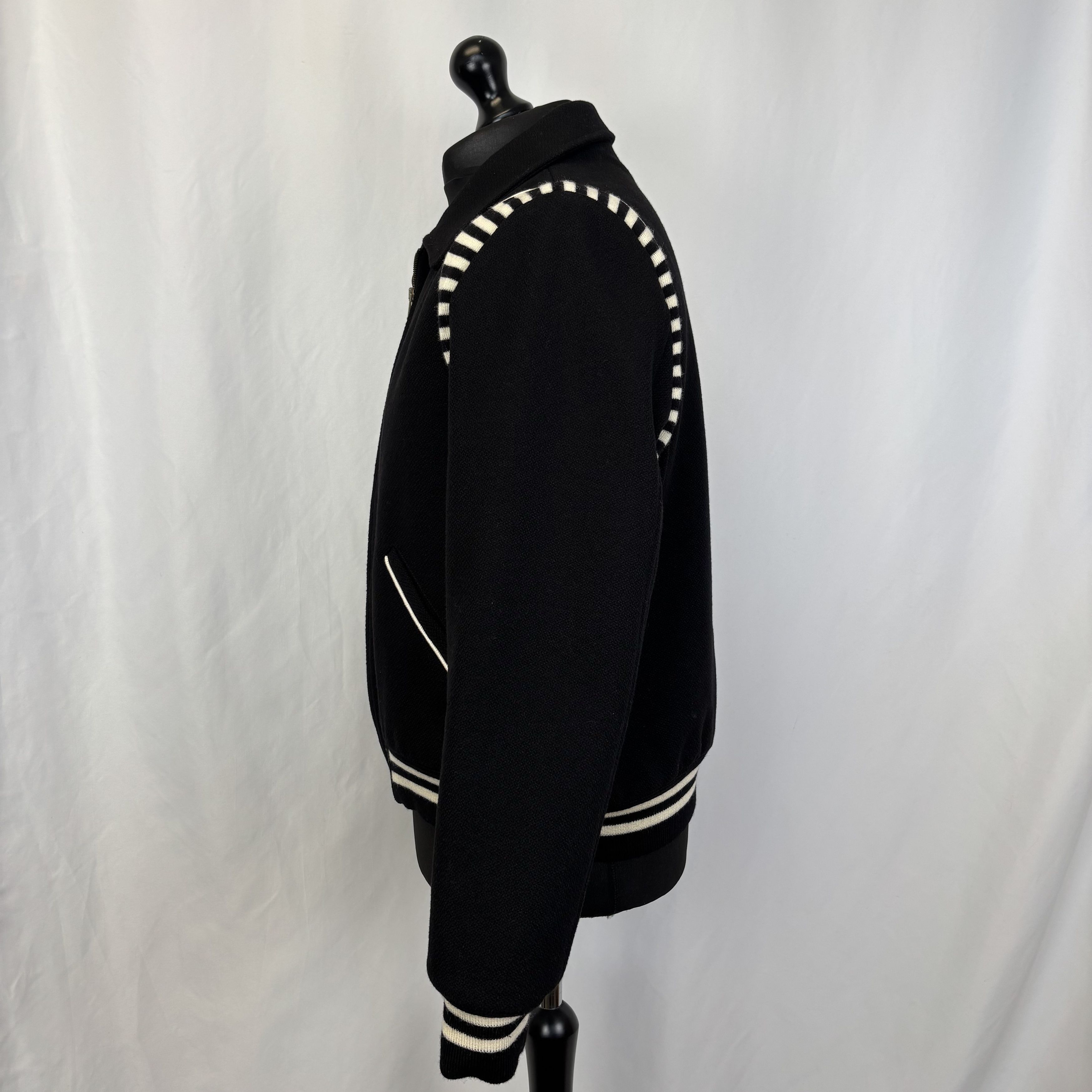 Saint Laurent Paris Saint Laurent Paris Zebra Baseball Bomber Size US L / EU 52-54 / 3 - 4 Thumbnail