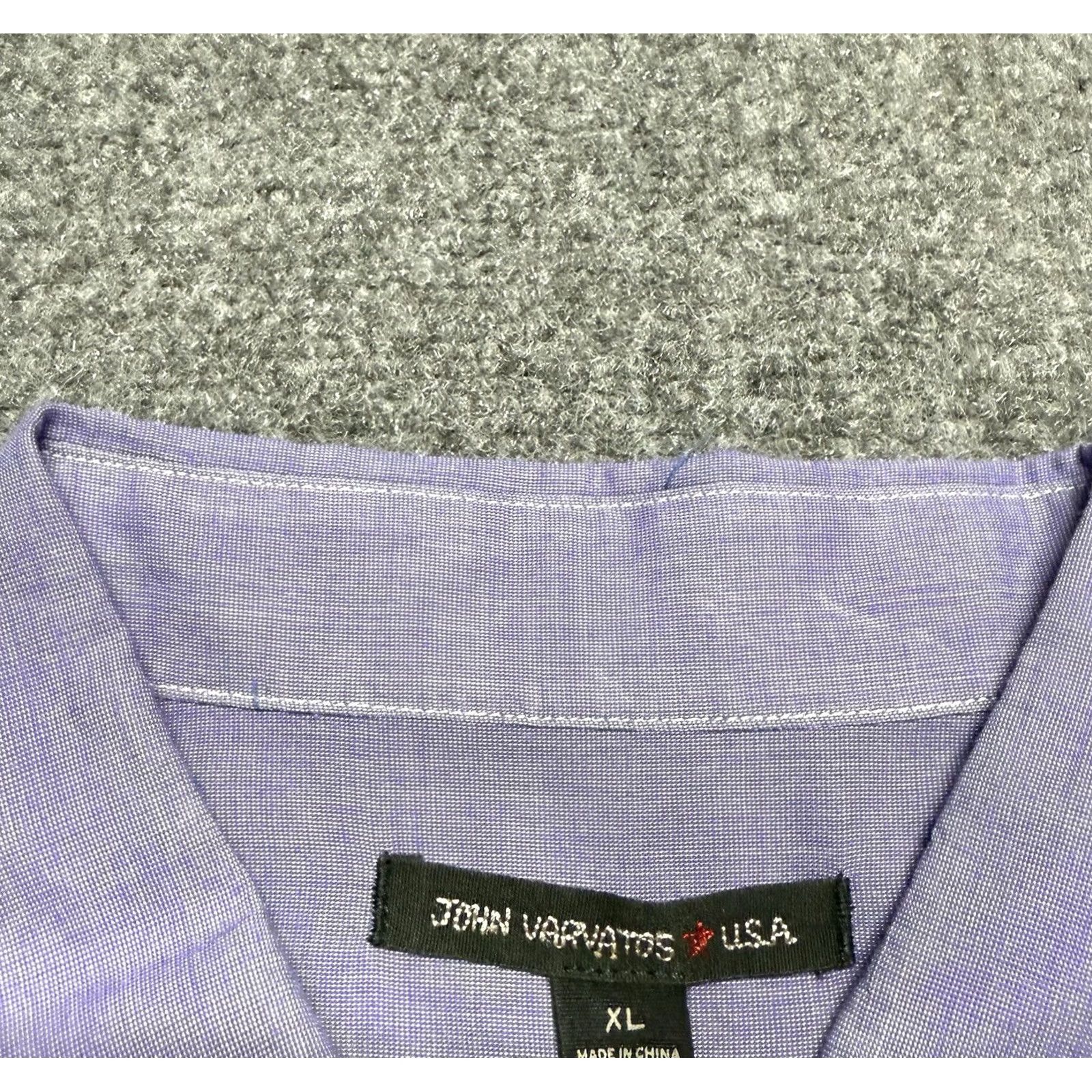 John Varvatos John Varvatos Shirt Mens XL Purple Lightweight Cotton Long Sleeve Button Down Size US XL / EU 56 / 4 - 4 Thumbnail