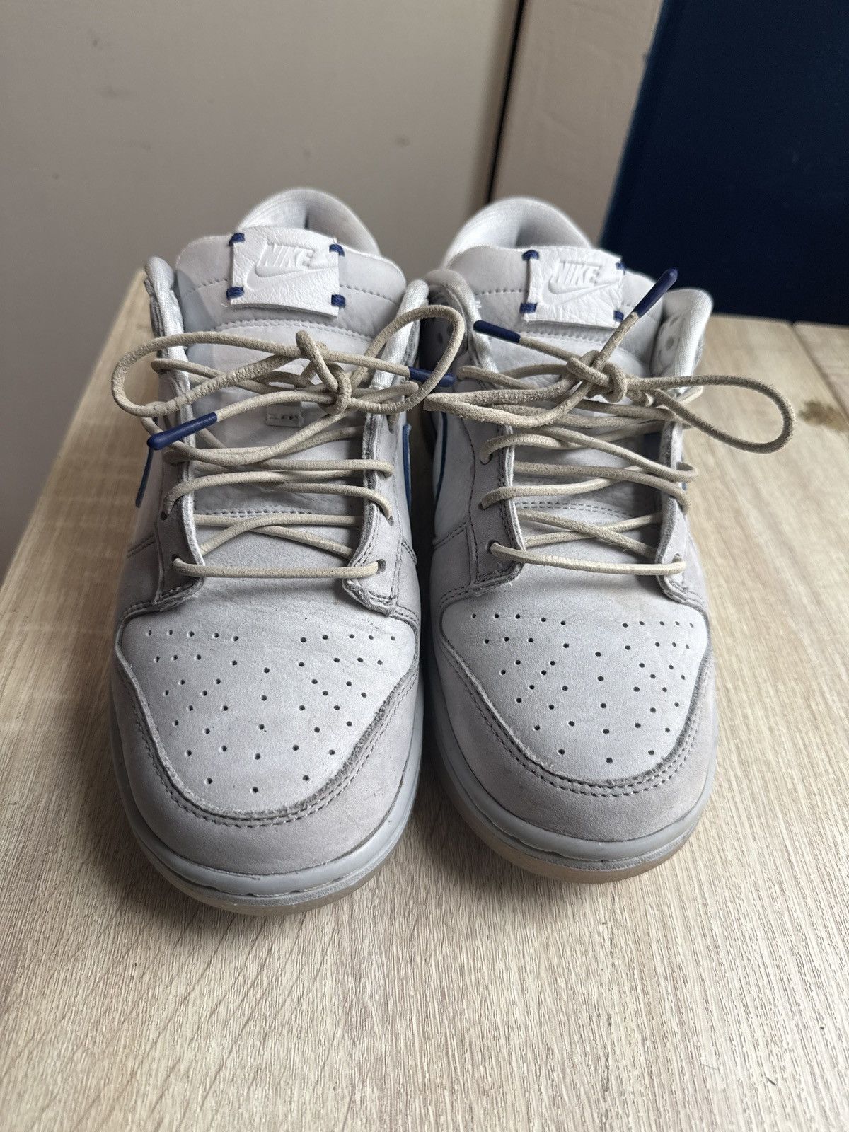 Nike Wolf Grey Pure Platinum Nike Dunk Low Size US 8.5 / EU 41-42 - 3 Thumbnail