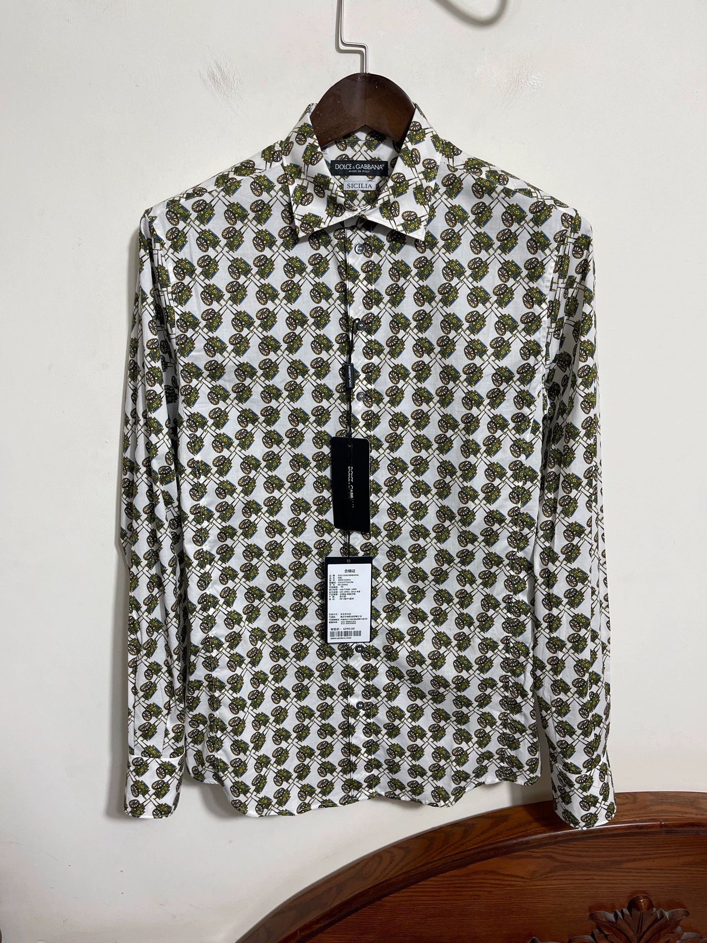 Dolce & Gabbana Dolce & Gabbana Long Sleeve Shirt 40 Size US M / EU 48-50 / 2 - 1 Thumbnail