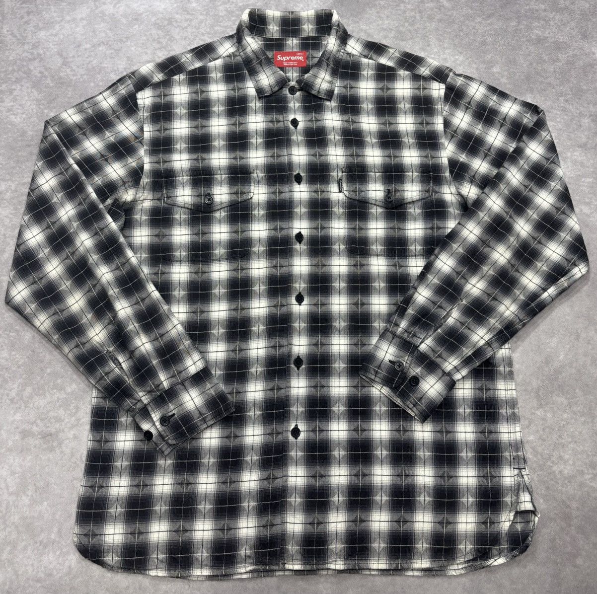 Supreme Supreme Flannel Shirt Black (FW15) Size US M / EU 48-50 / 2 - 1 Thumbnail