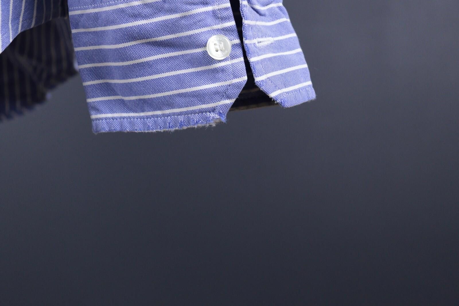 Designer Boggi Milano Doppio Ritorto Blue Stripe Shirt Size XL Size US XL / EU 56 / 4 - 9 Thumbnail