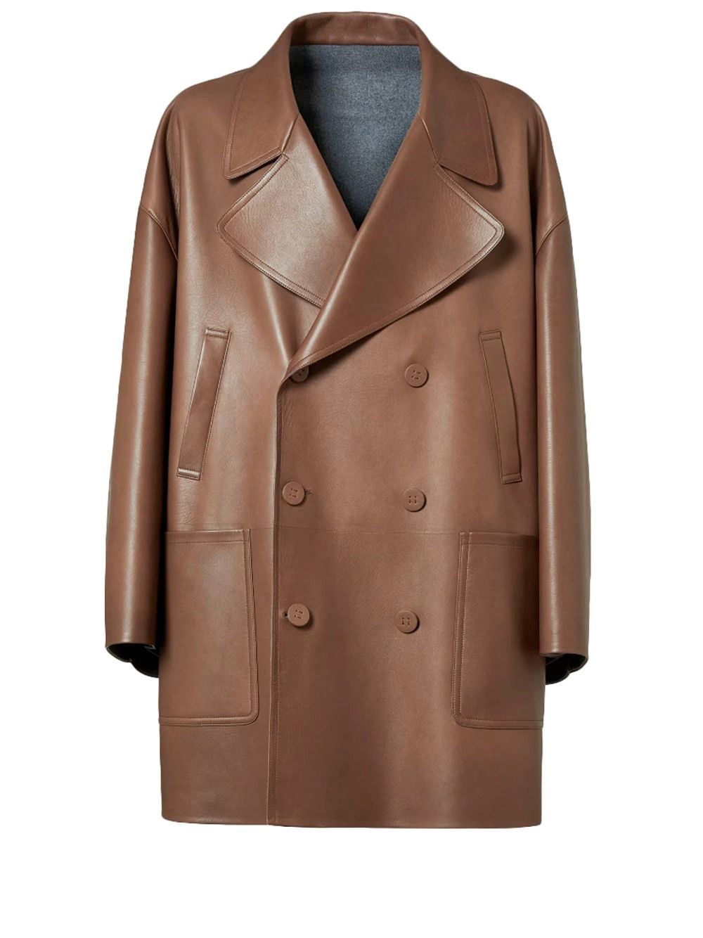 Fendi Oversize Leather Trench Size US XL / EU 56 / 4 - 1 Thumbnail