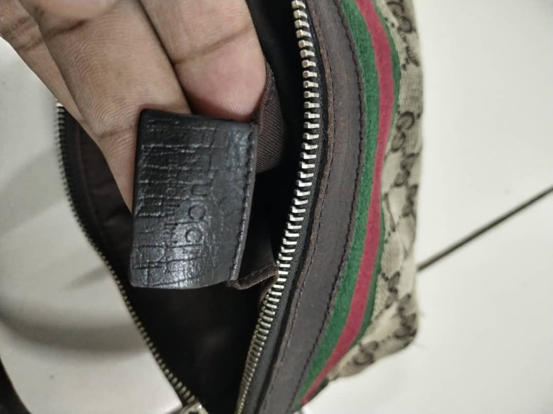 Gucci × Vintage Final Drop🔥Vtg Gucci Sherry Line GG Pattern Mini Hand Bag Size ONE SIZE - 10 Thumbnail
