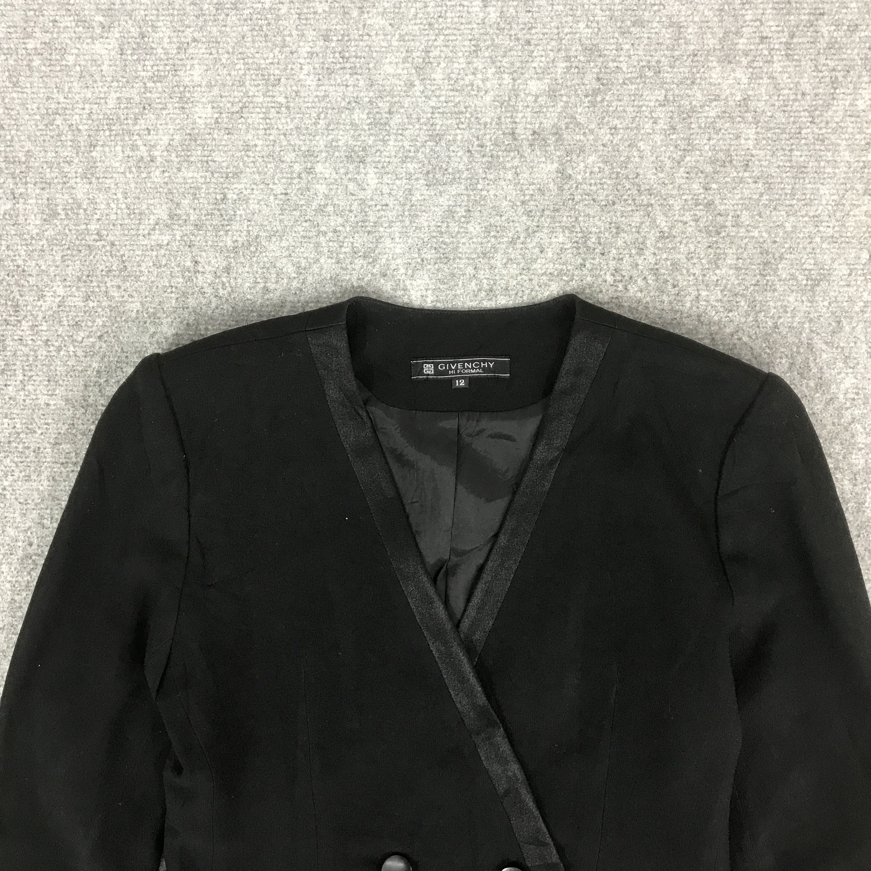 Givenchy GIVENCHY BLACK BLAZER JACKET K73B7 Size XL / US 12-14 / IT 48-50 - 2 Thumbnail
