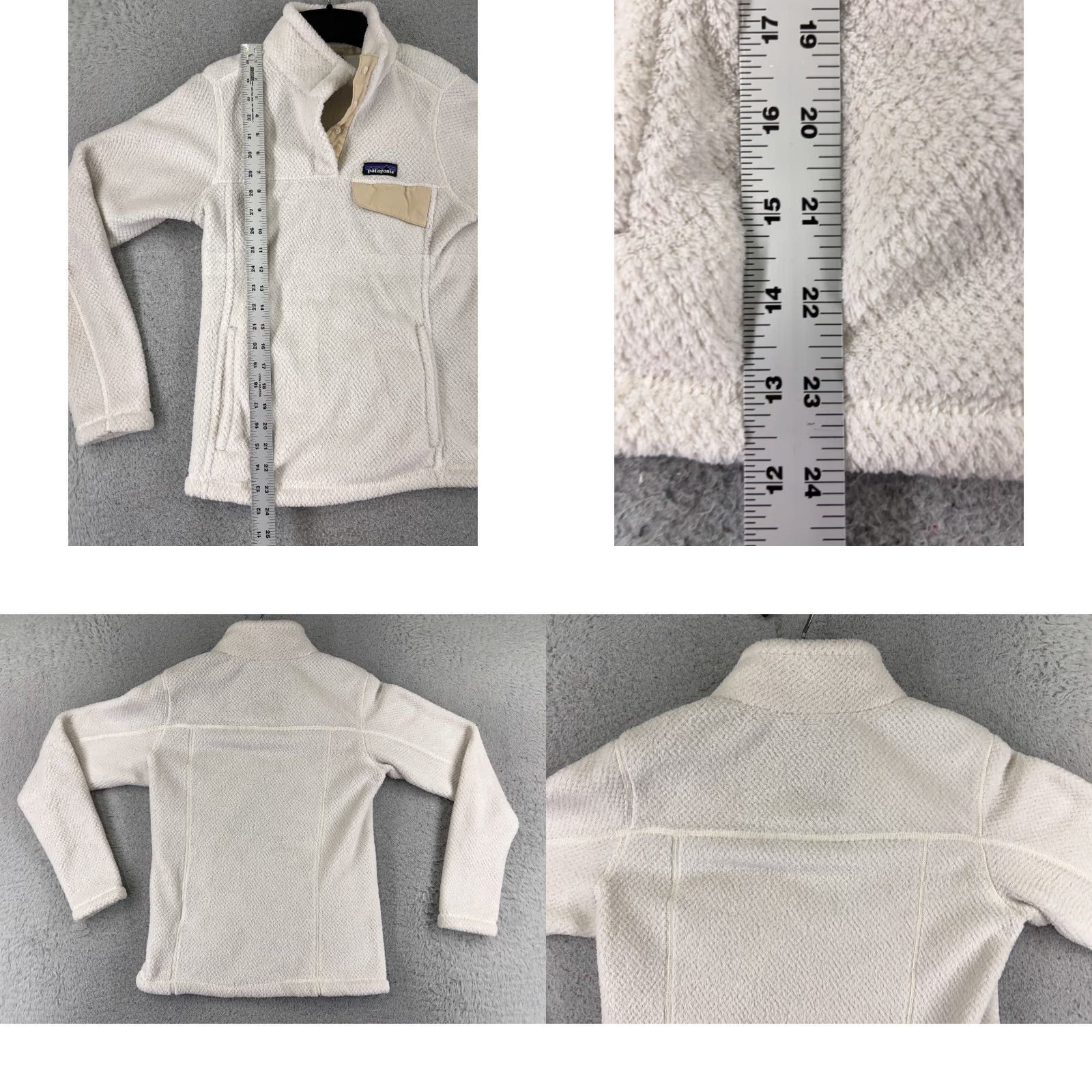 Patagonia Patagonia Sweater Womens XS White Re-Tool Snap-T Pullover Polyester Mock Neck Long Sleeve Pullover Casual Outdoor Logo Vintage: No Womens, Size XS Size XS / US 0-2 / IT 36-38 - 9 Thumbnail