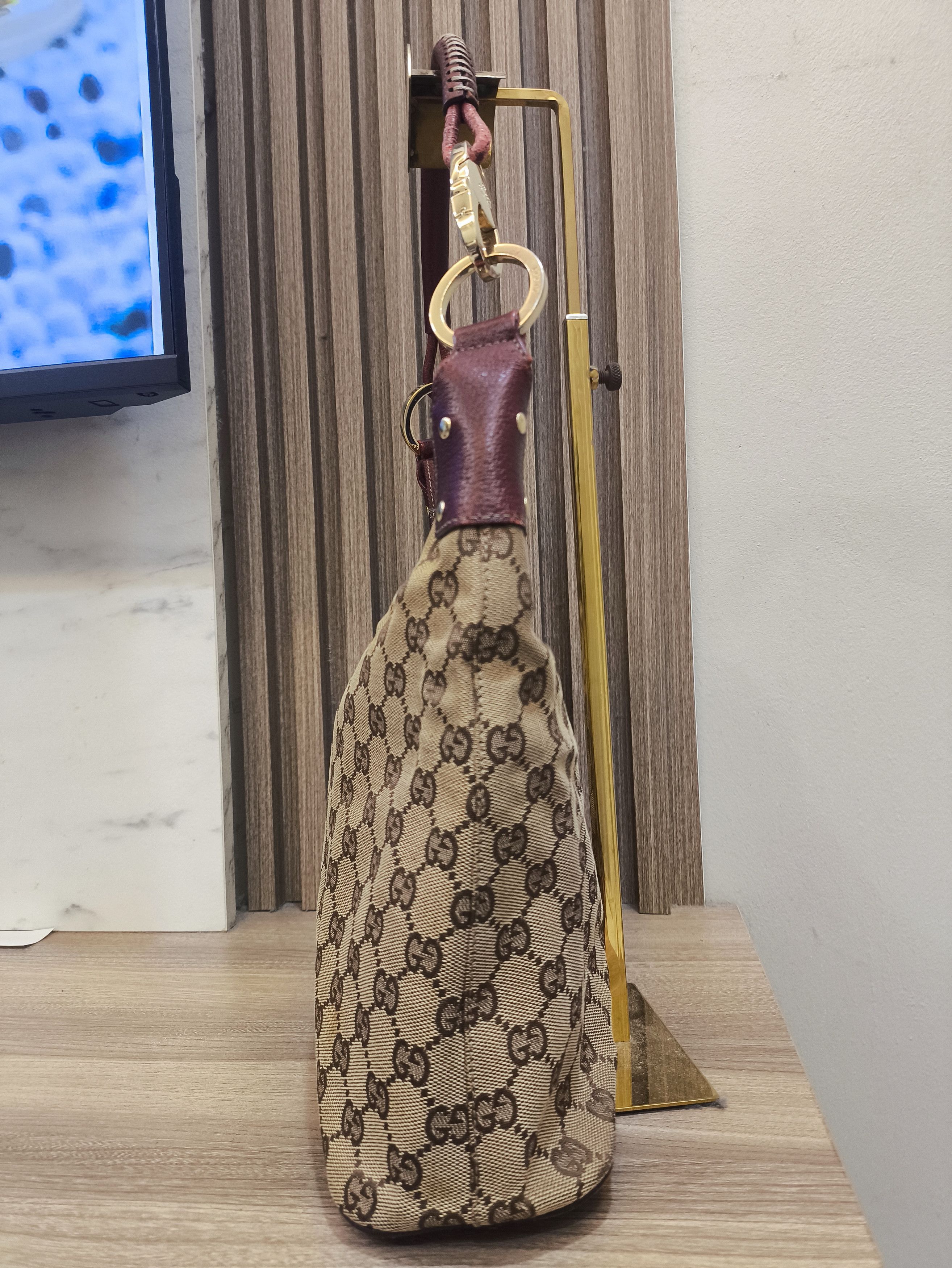Gucci Gucci GG Canvas Handtasche Red Leinwand Shoulder Bag Size ONE SIZE - 3 Thumbnail