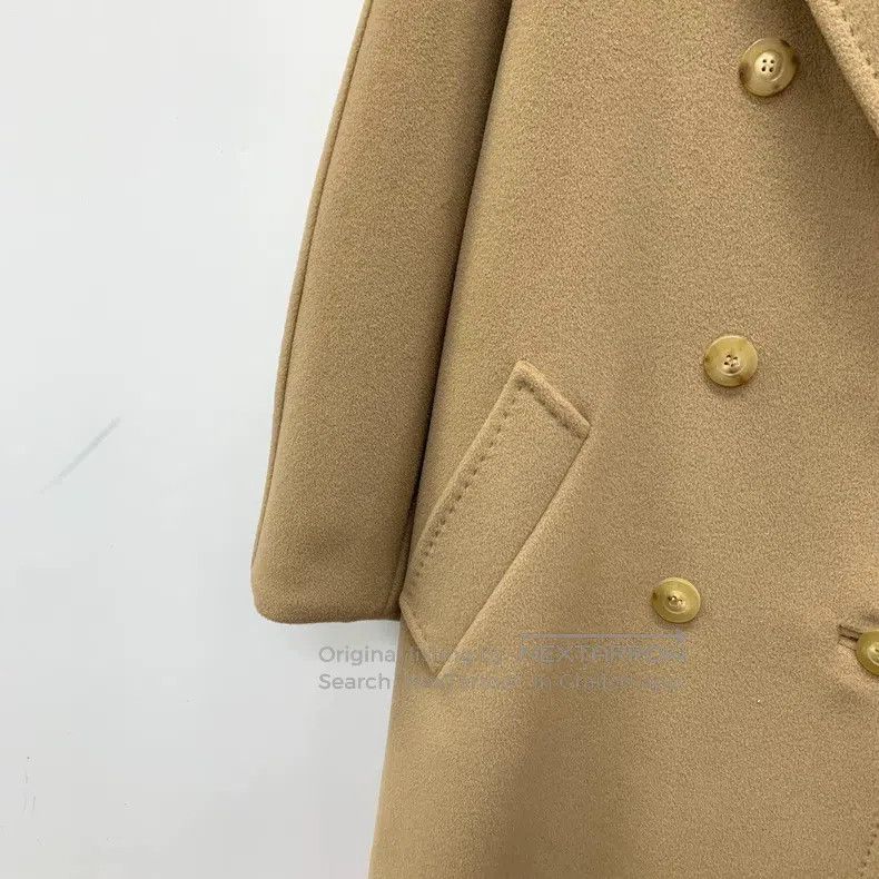 Max Mara Max Mara Brown Sheep Wool Lapel Double Breasted Long Sleev Size S / US 4 / IT 40 - 8 Thumbnail