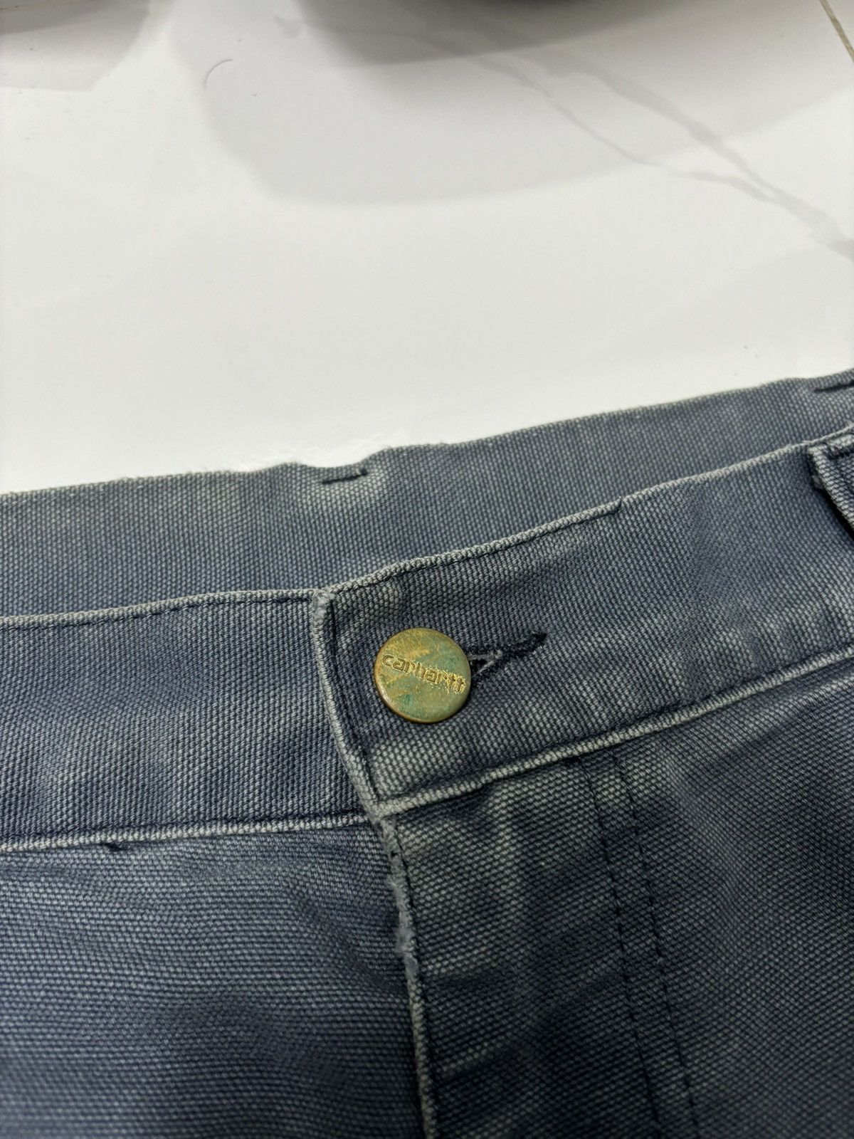Carhartt 🔥Vintage Carhartt Rusty Carpenter Pants Denim Jeans Size US 33 - 8 Thumbnail