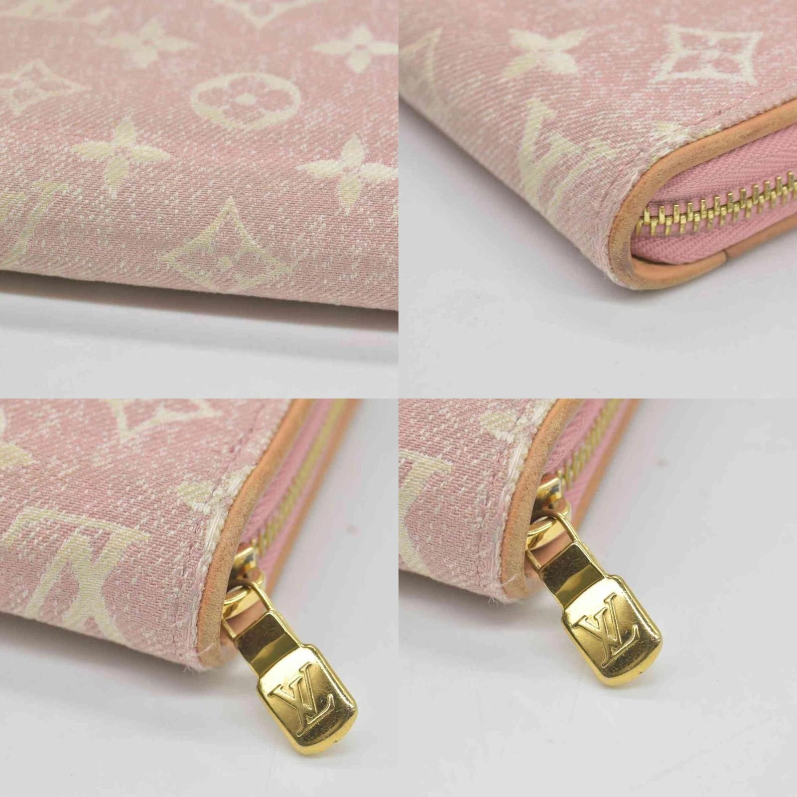 Louis Vuitton $1060 Louis Vuitton Denim Monogram Jacquard Zippy Wallet Size ONE SIZE - 3 Thumbnail