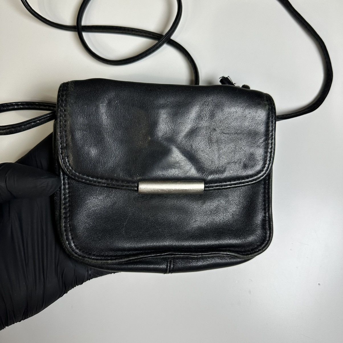 Vintage Rare Archive Helmut Lang Leather Mini Bag