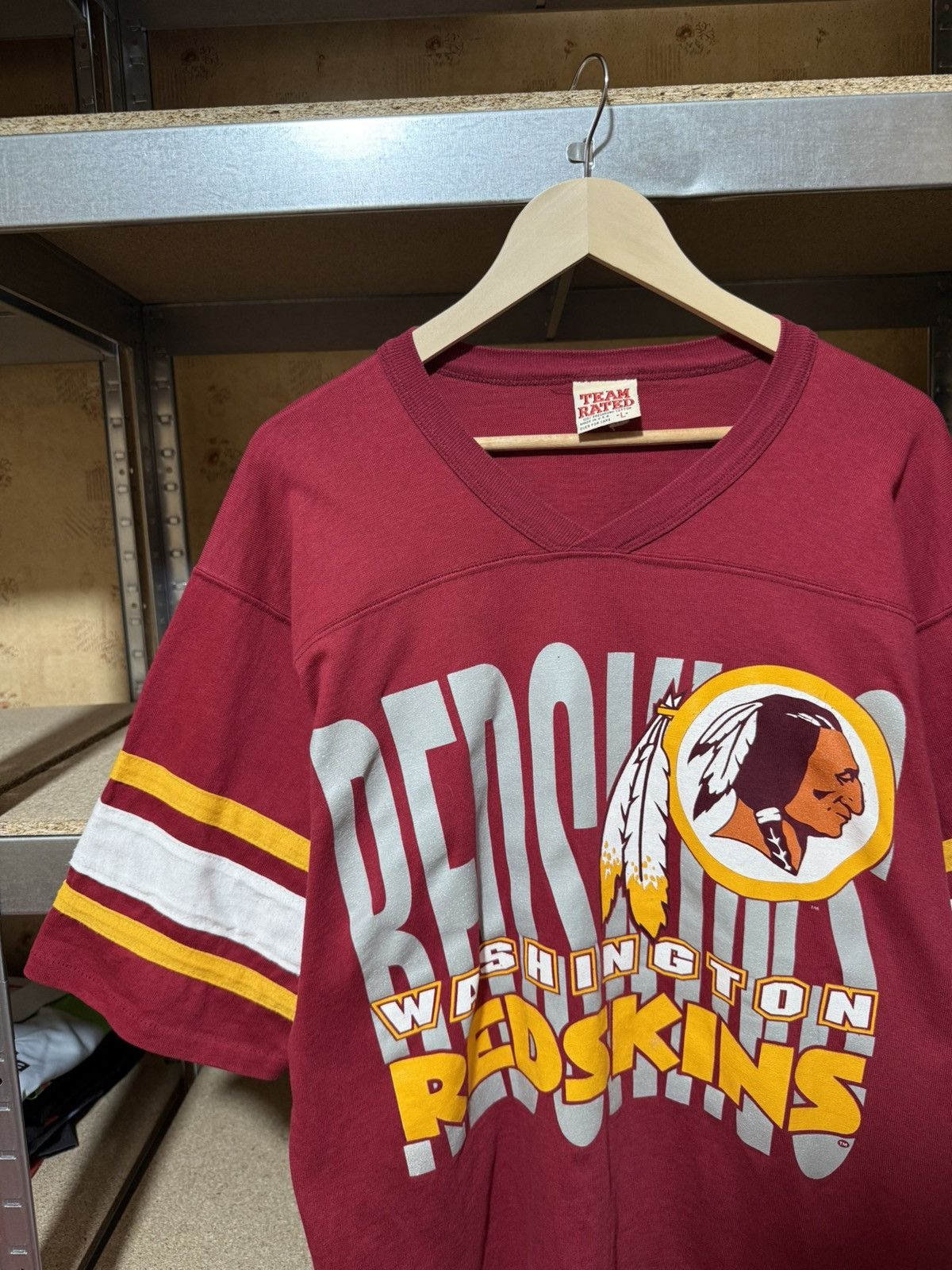 NFL × Vintage Vintage 1990s Washington Redskins NFL Made In USA T-Shirt Size US XL / EU 56 / 4 - 3 Thumbnail