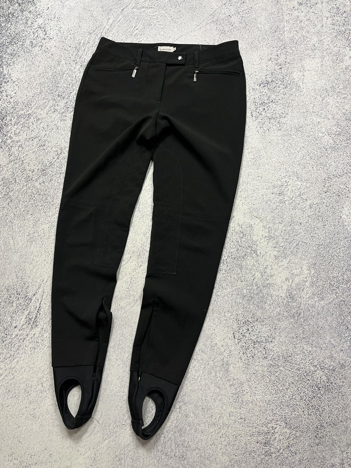 Moncler Moncler Women’s Pants Stretch Ski Stirrup Leggings Black Size 30" / US 8 / IT 44 - 2 Thumbnail