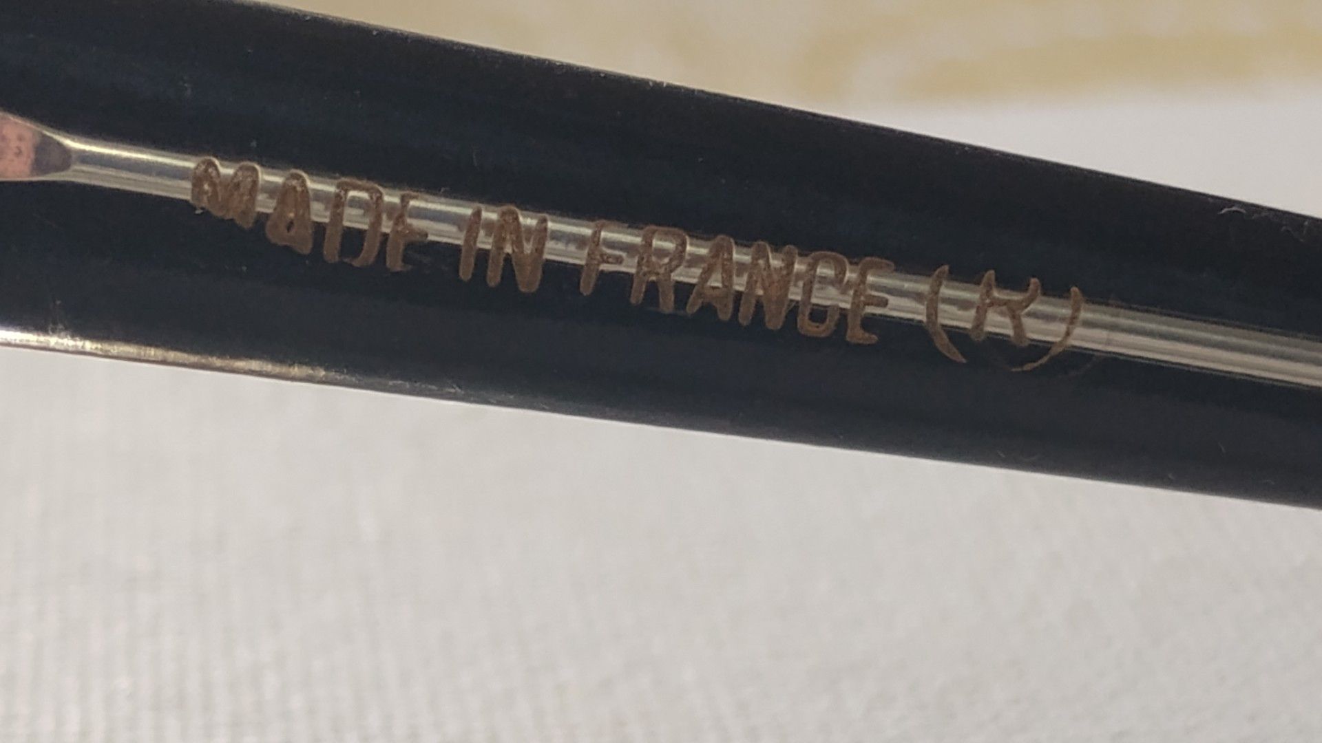 Vintage '68 MOD NOIR DOUX HOMME FAIT MAIN FRANCE Lunettes de Soleil Size ONE SIZE - 4 Thumbnail