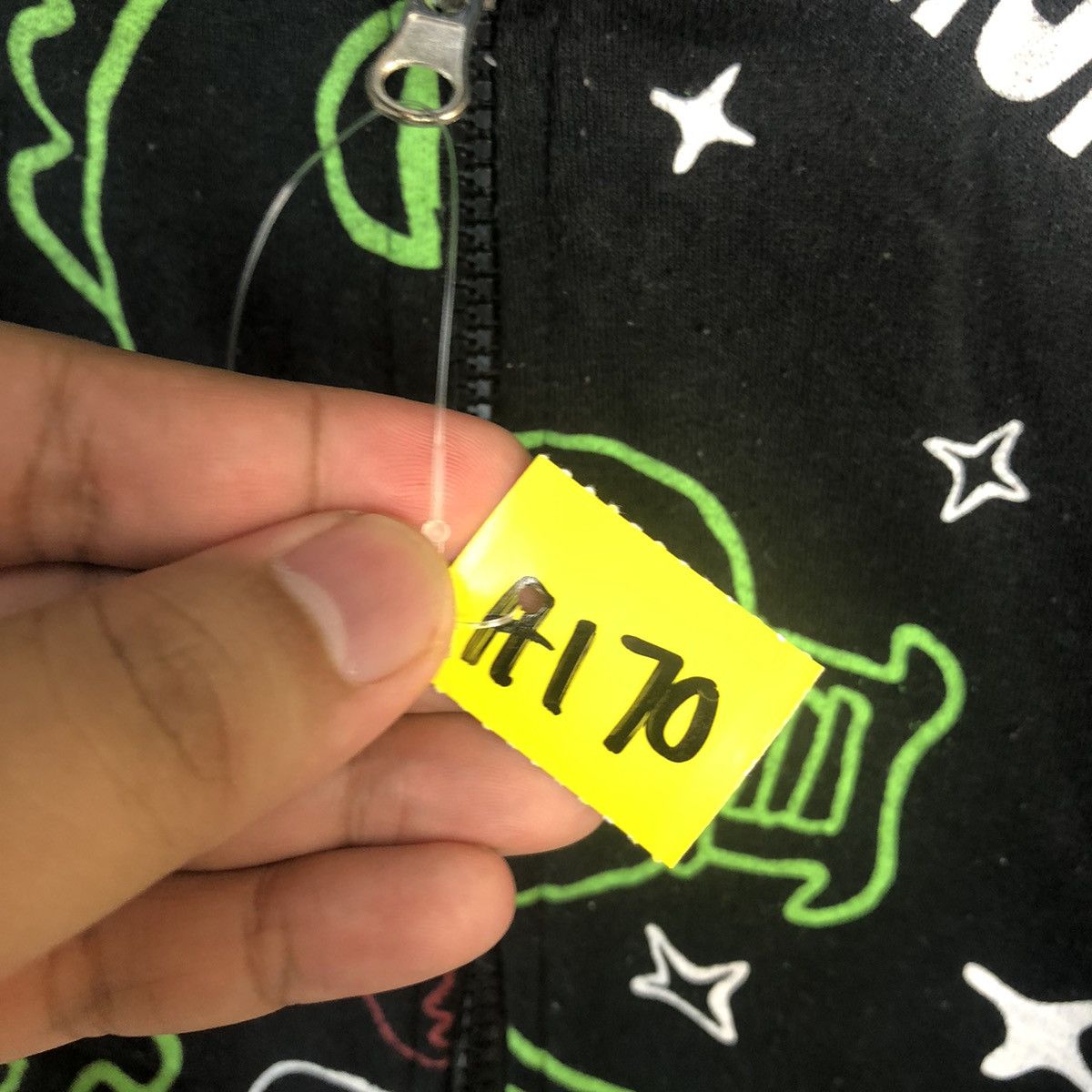 Anime × Cartoon Network × Japanese Brand CaChapin & Mukku Bakogaki anima fullprint Black Hoodie #A170 Size US L / EU 52-54 / 3 - 10 Thumbnail