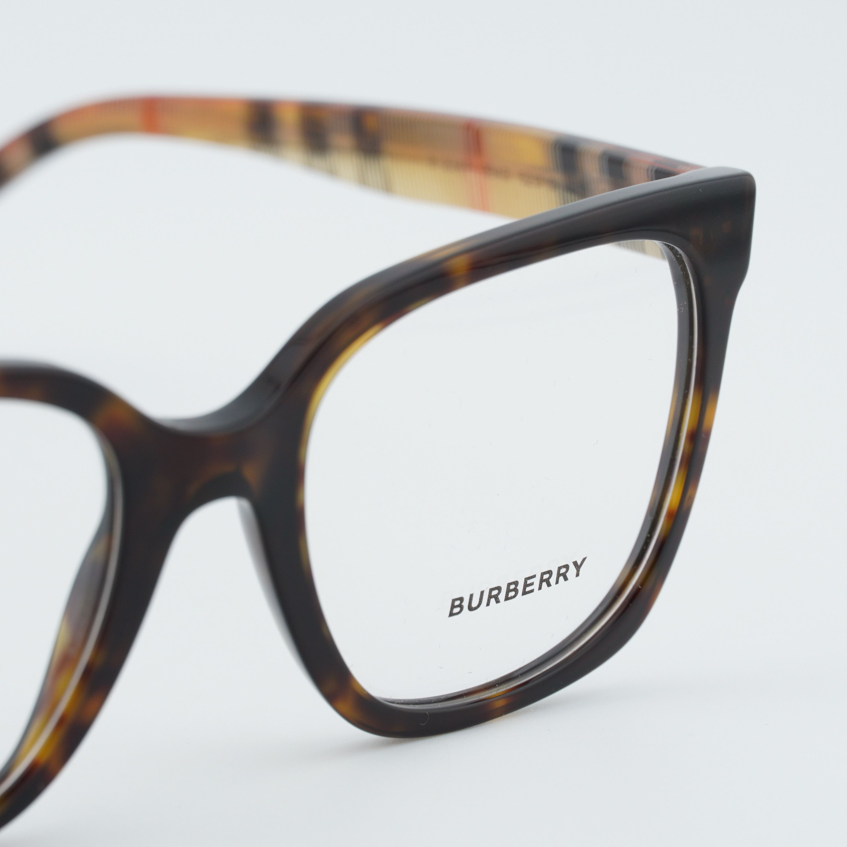 Burberry Burberry BE2347 3943 Eyeglasses Havana 52mm Square Frame Size ONE SIZE - 8 Thumbnail