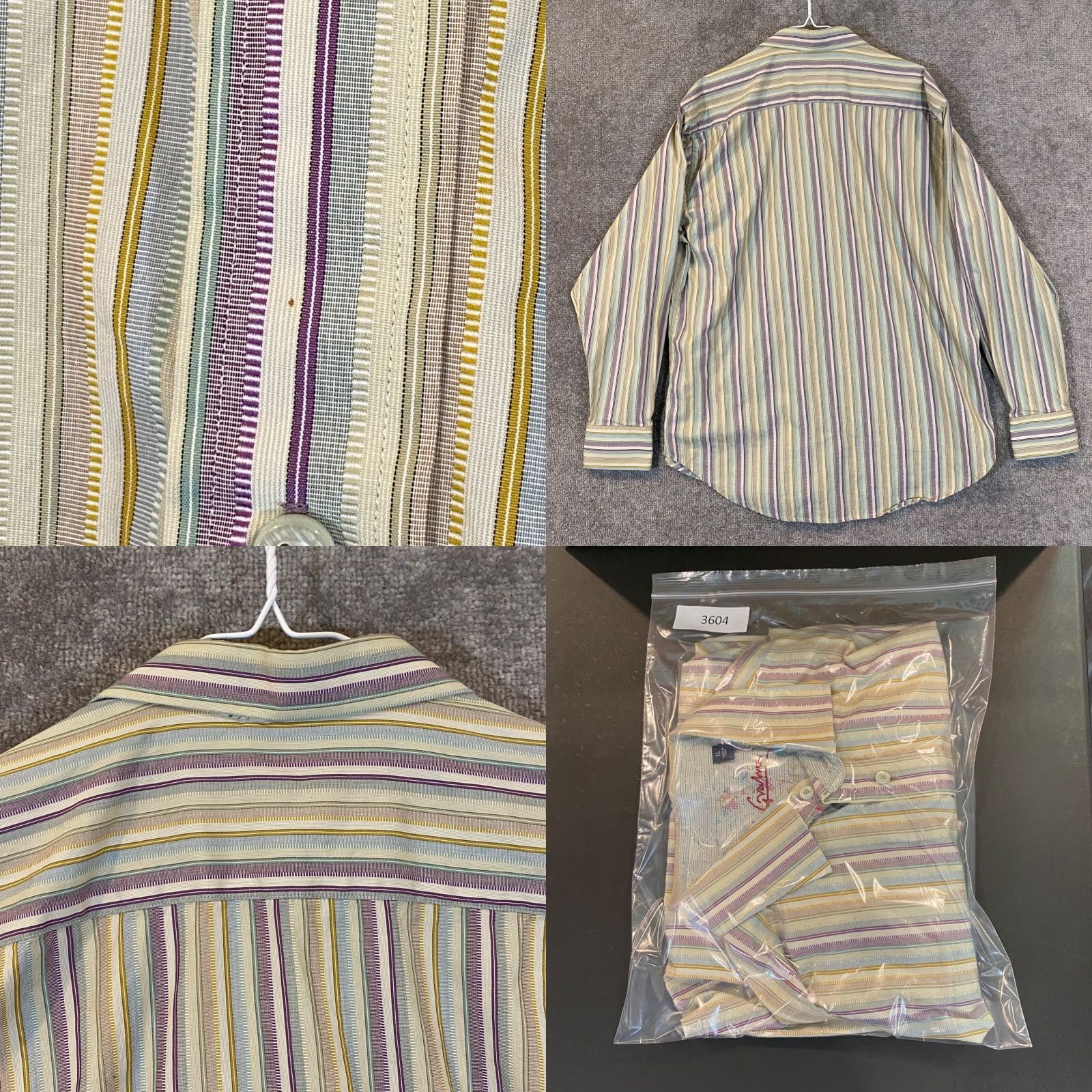 Robert Graham Robert Graham Shirt Mens XL Multicolor Vertical Striped Button Up Dress Top L/S Size US XL / EU 56 / 4 - 8 Thumbnail