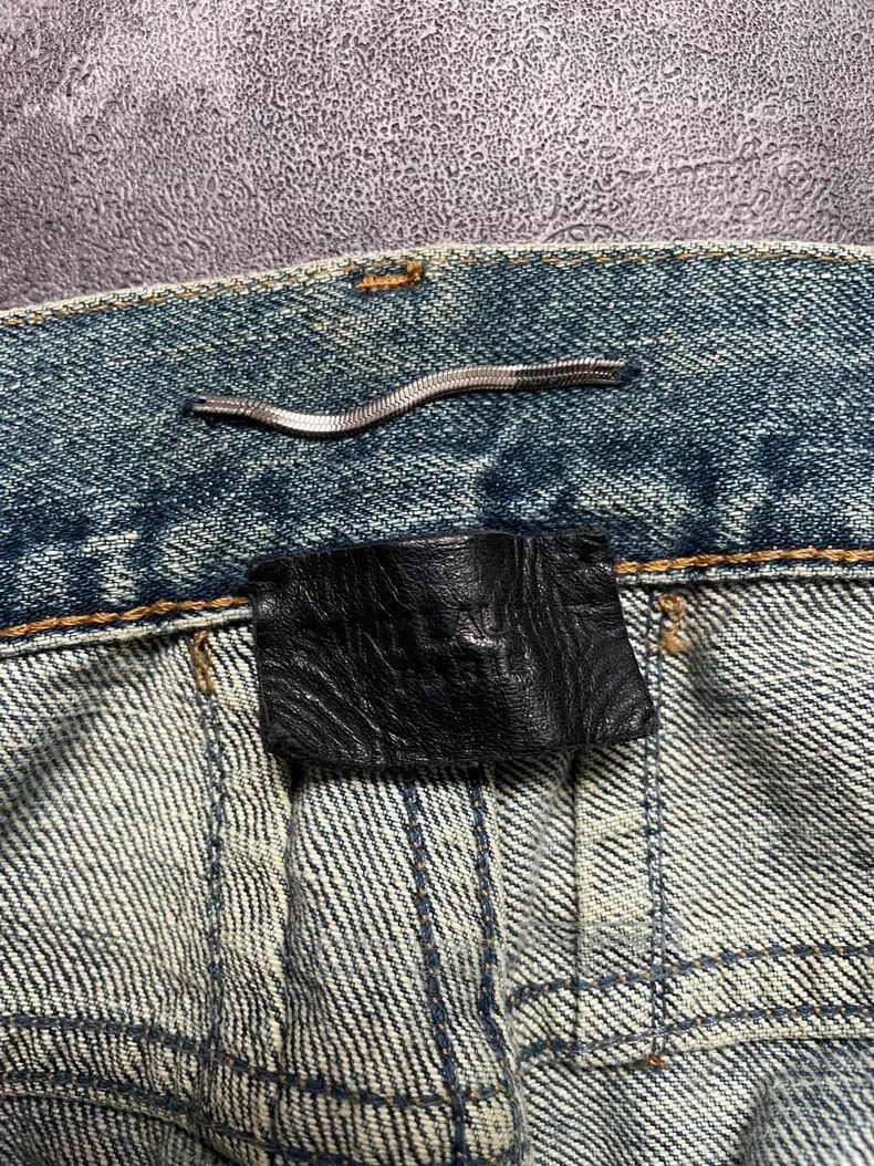 Saint Laurent Paris Saint Laurent Paris Yellow Mud Washed Cut-Out Destroyed De Size US 32 / EU 48 - 5 Thumbnail