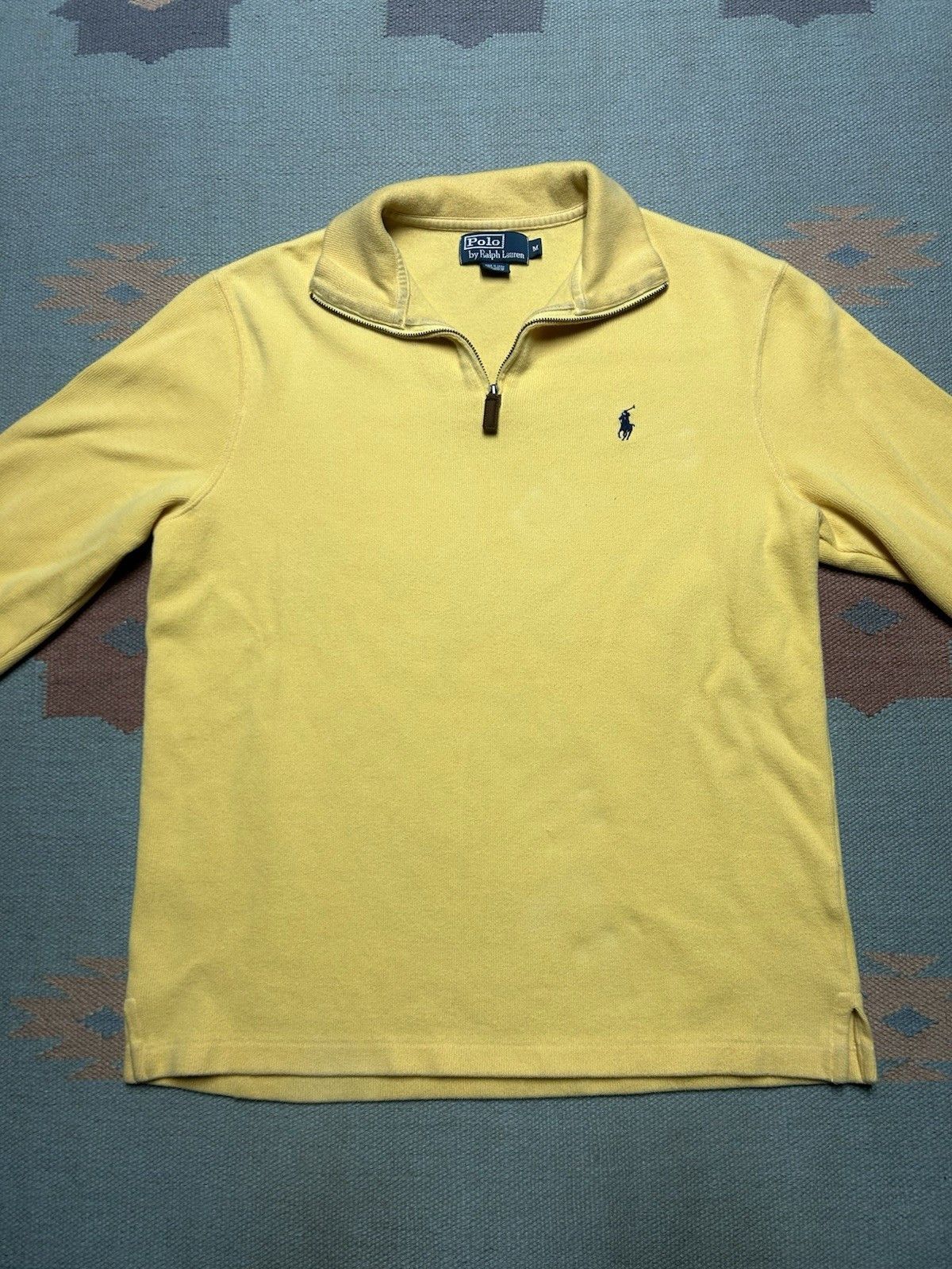 Vintage Vintage polo Ralph Lauren polo shirt ribbed cotton medium Size US M / EU 48-50 / 2 - 2 Thumbnail