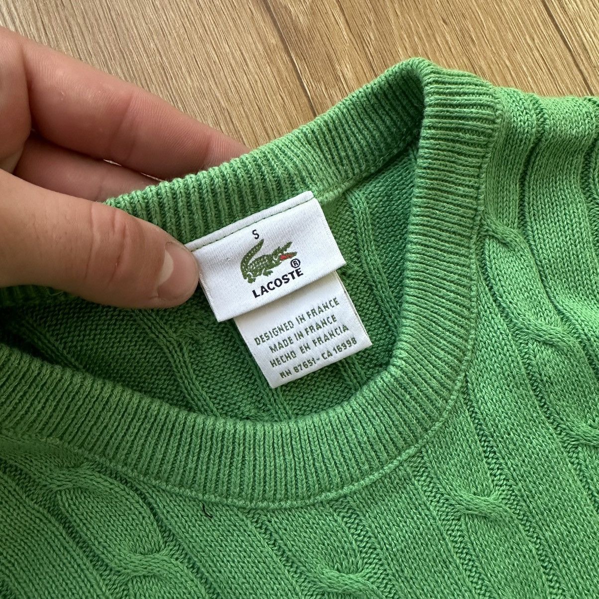 Lacoste Lacoste Cable Knit Wool Vintage Sweater 90s Oldmoney Size US L / EU 52-54 / 3 - 8 Thumbnail
