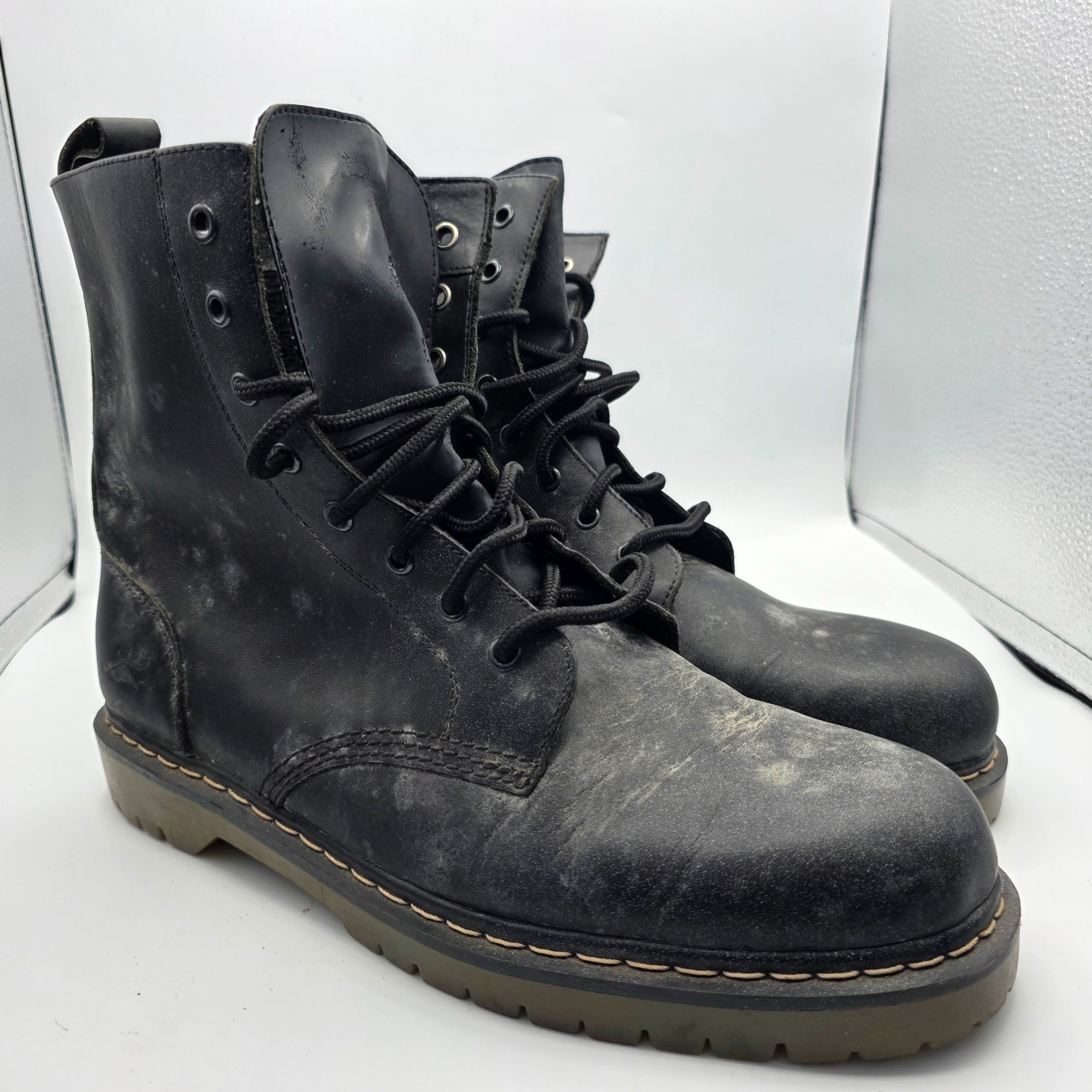 Deer Stags Oil Resistant Mens Size 13 Black Boots Work Wear