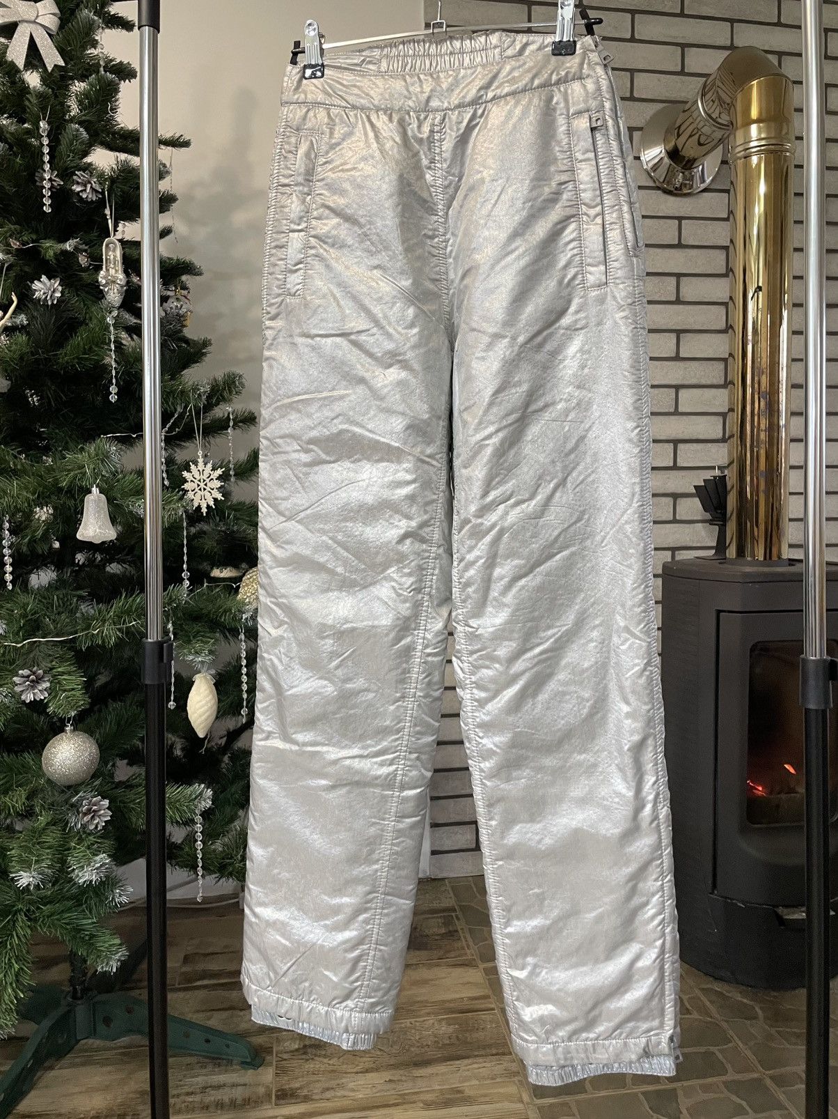 Prada Vintage Prada Red Tab Cosmic Astro Ski Pants Trousers Size 26" / US 2 / IT 38 - 2 Thumbnail