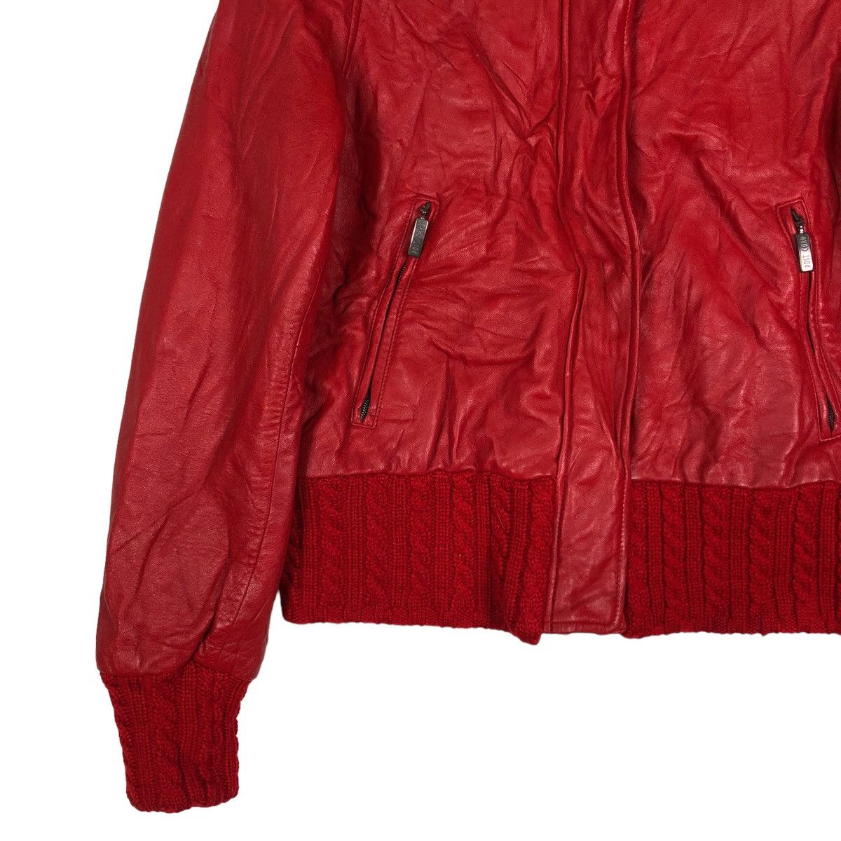 Japanese Brand 🔥Cropped Biker Leather Jacket Post Card Made in Italy Size US S / EU 44-46 / 1 - 4 Thumbnail
