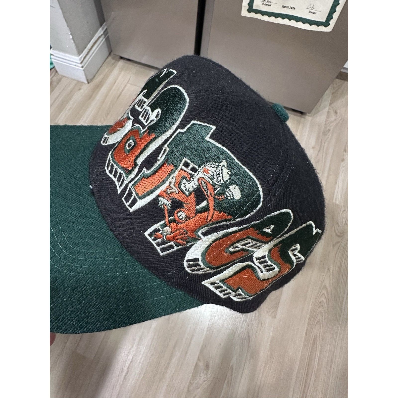 Top Of The World Vintage Miami Hurricanes Wild Style Snapback Hat Graffiti Size ONE SIZE - 8 Thumbnail