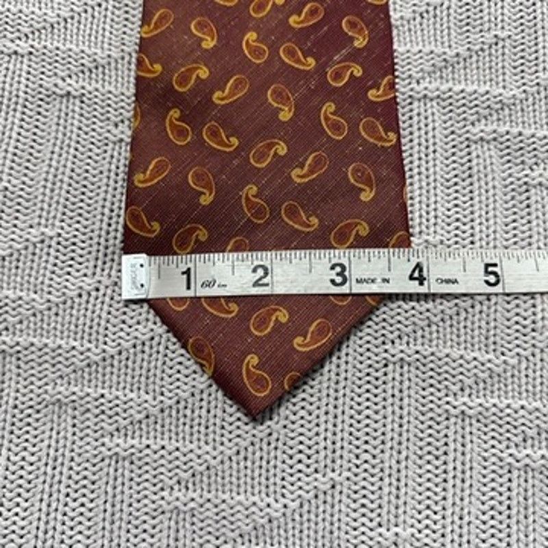 Ermenegildo Zegna Ermenegildo Zegna brown paisley silk tie Size ONE SIZE - 6 Thumbnail