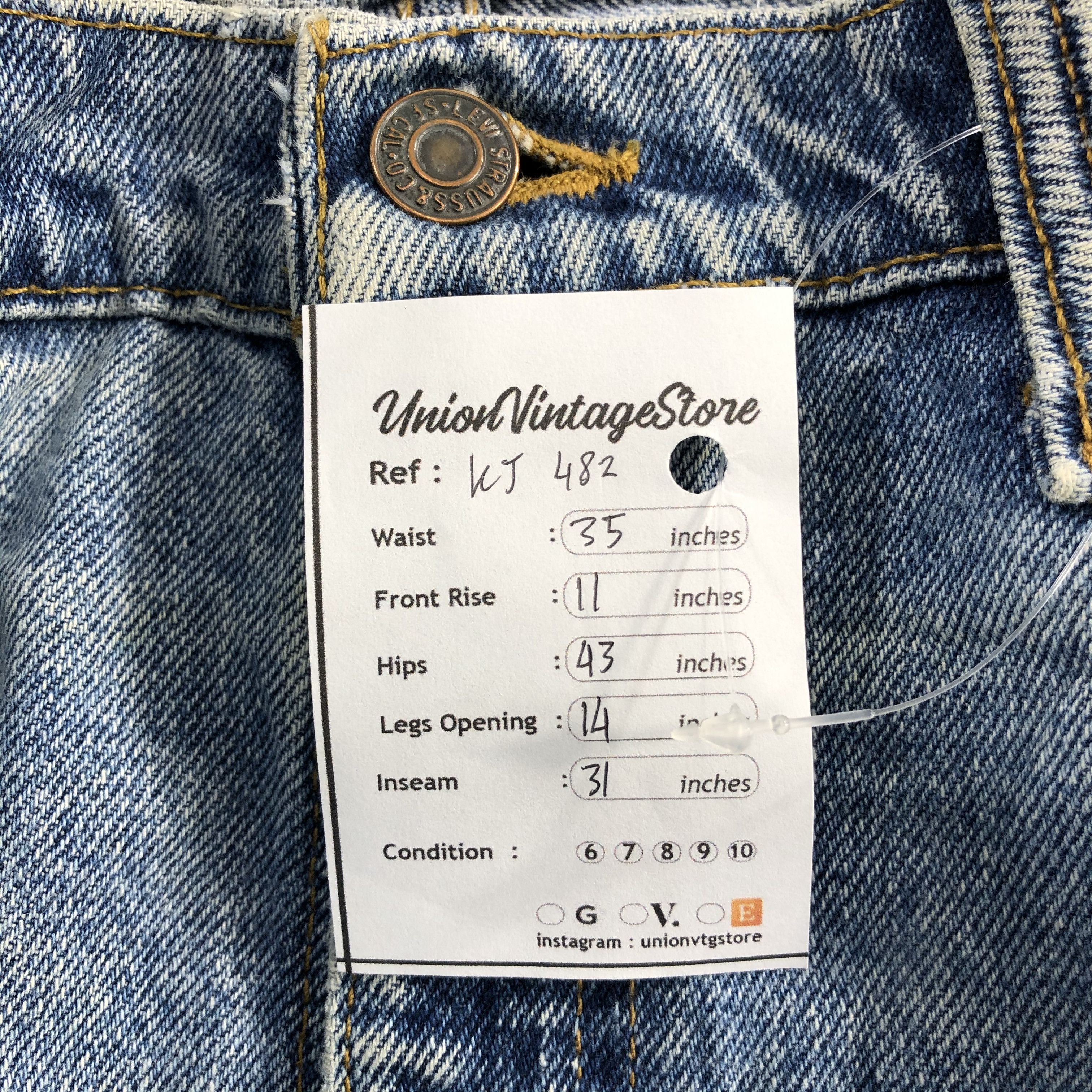 Levi's Vintage 90s Levis 512 Jeans Slim Fit Denim KJ482 Size US 35 - 12 Thumbnail