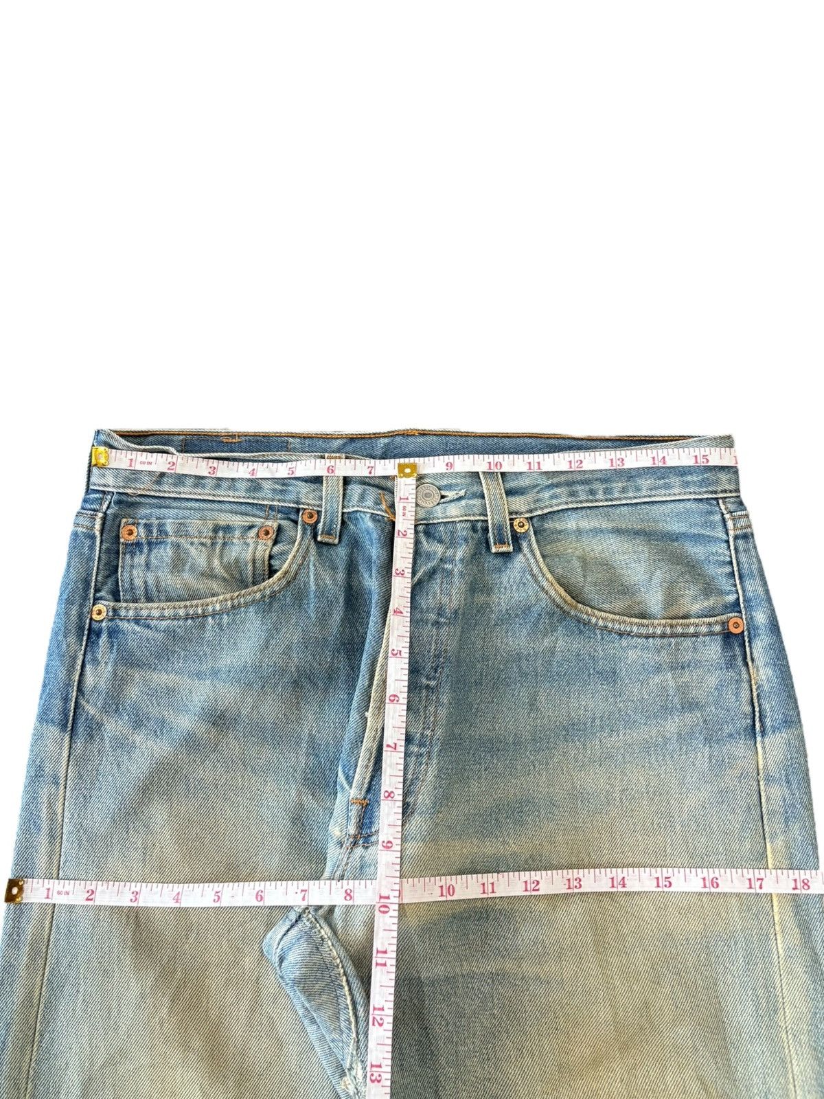 Levi's Vintage 90s Levis 501 Mud Wash Distressed Loose Jeans Size US 32 / EU 48 - 8 Thumbnail