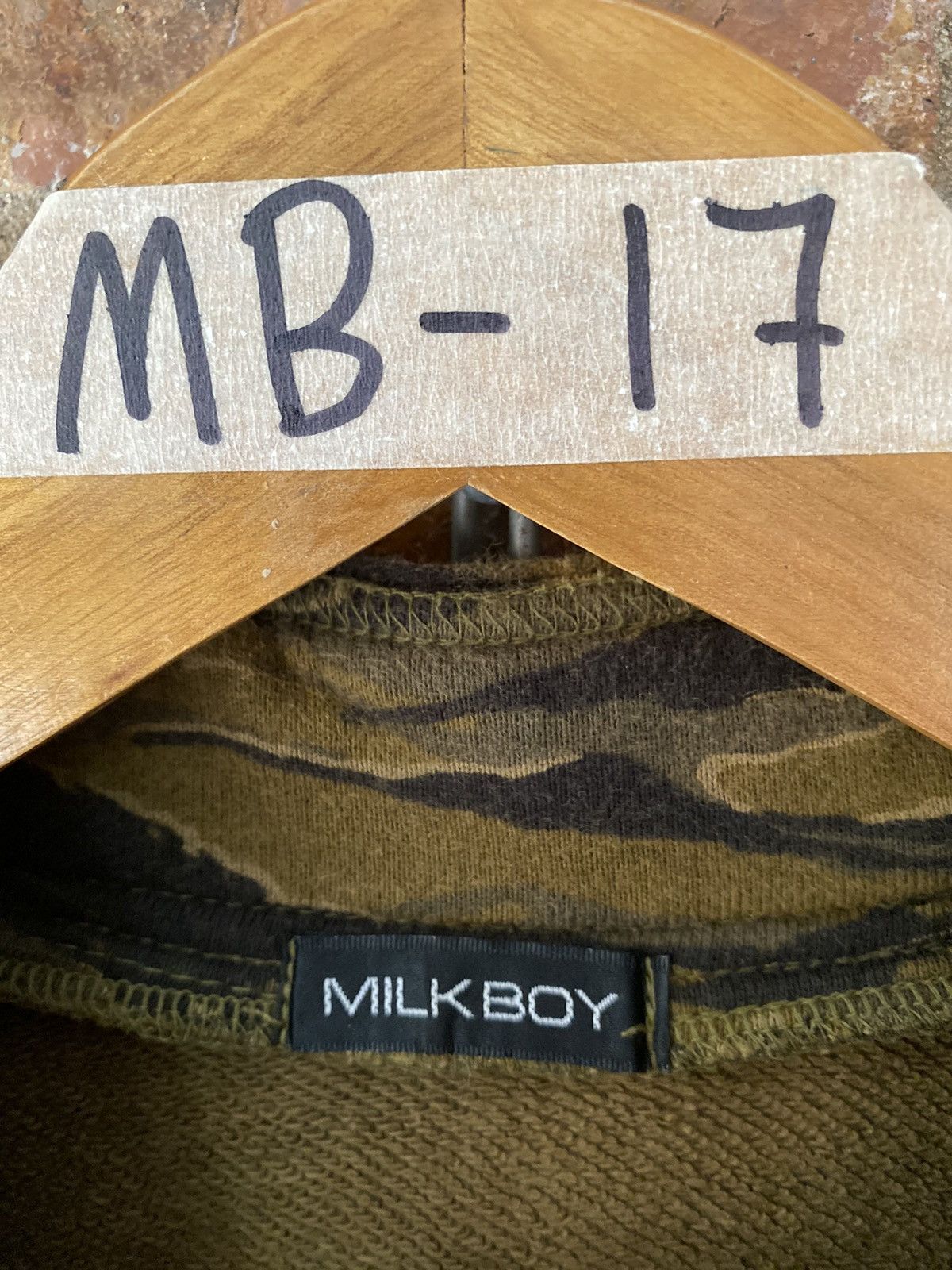 Beauty Beast 🔥AW2005 MILK BOY camo System Vaccs Punk sweatshirt Size US M / EU 48-50 / 2 - 6 Thumbnail