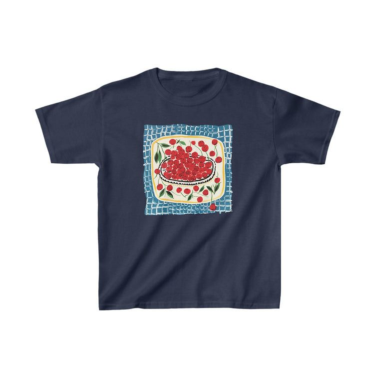 Other Picnic Cherries Baby Tee – Sweet Retro Summer Crop Tee Size S / US 4 / IT 40 - 1 Thumbnail