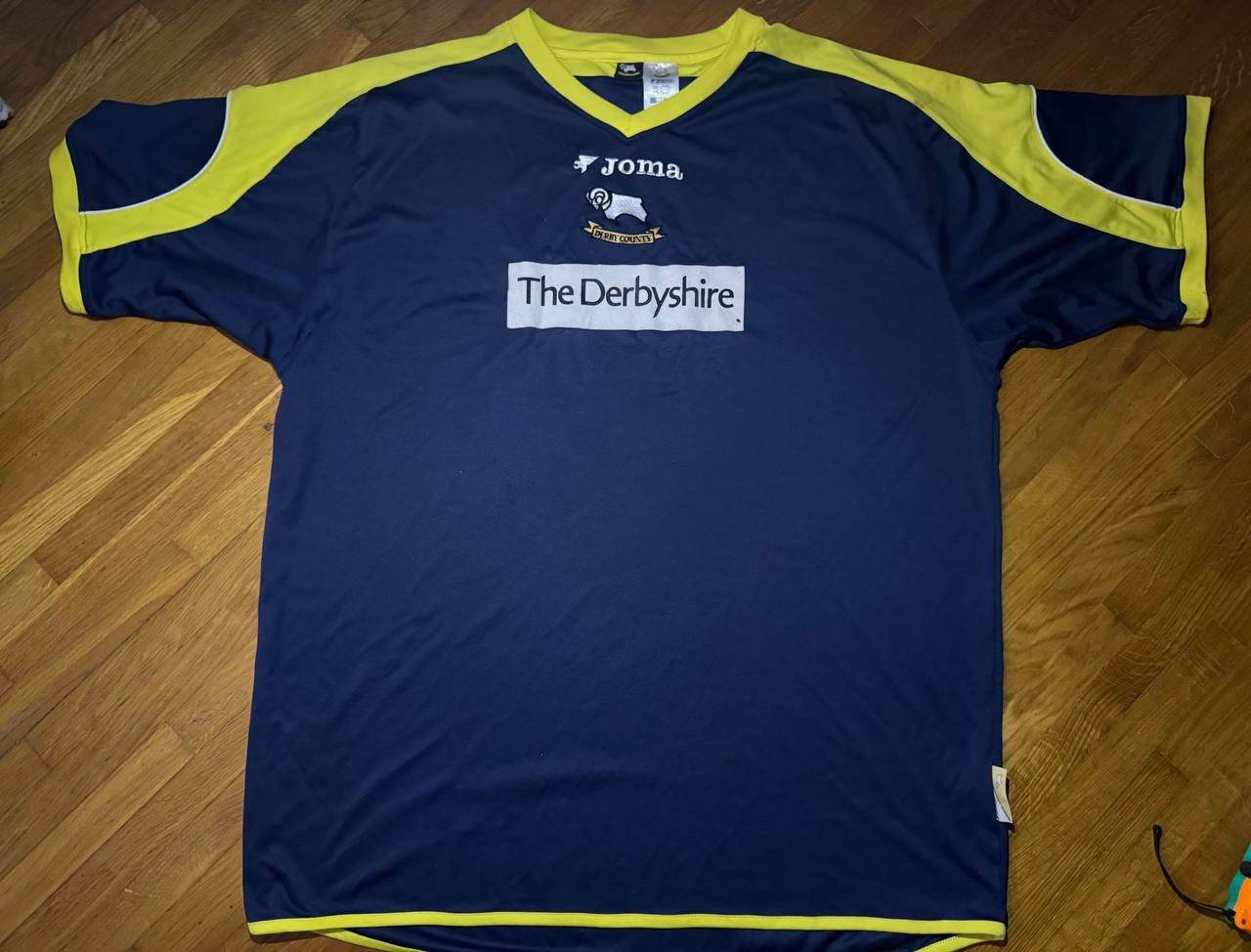 Joma Joma Derby County FC 2005 away soccer jersey tee Size US XXL / EU 58 / 5 - 1 Thumbnail