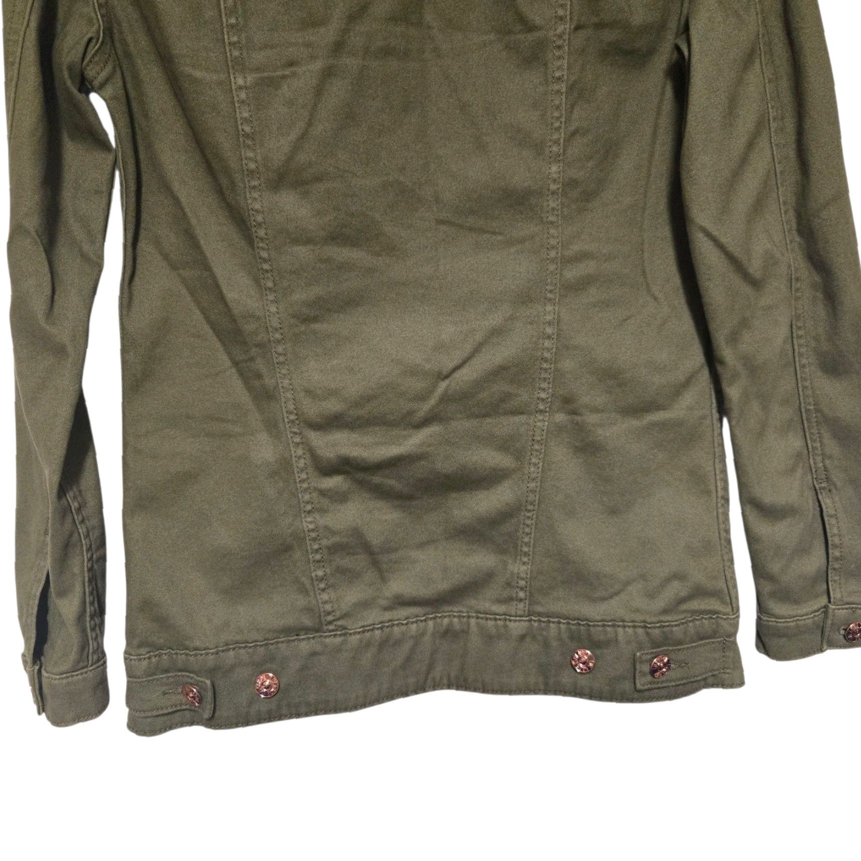 Vintage LuLaRoe Women's Denim Jacket Size XS Green Button Up Excellent Condition Size XS / US 0-2 / IT 36-38 - 5 Thumbnail