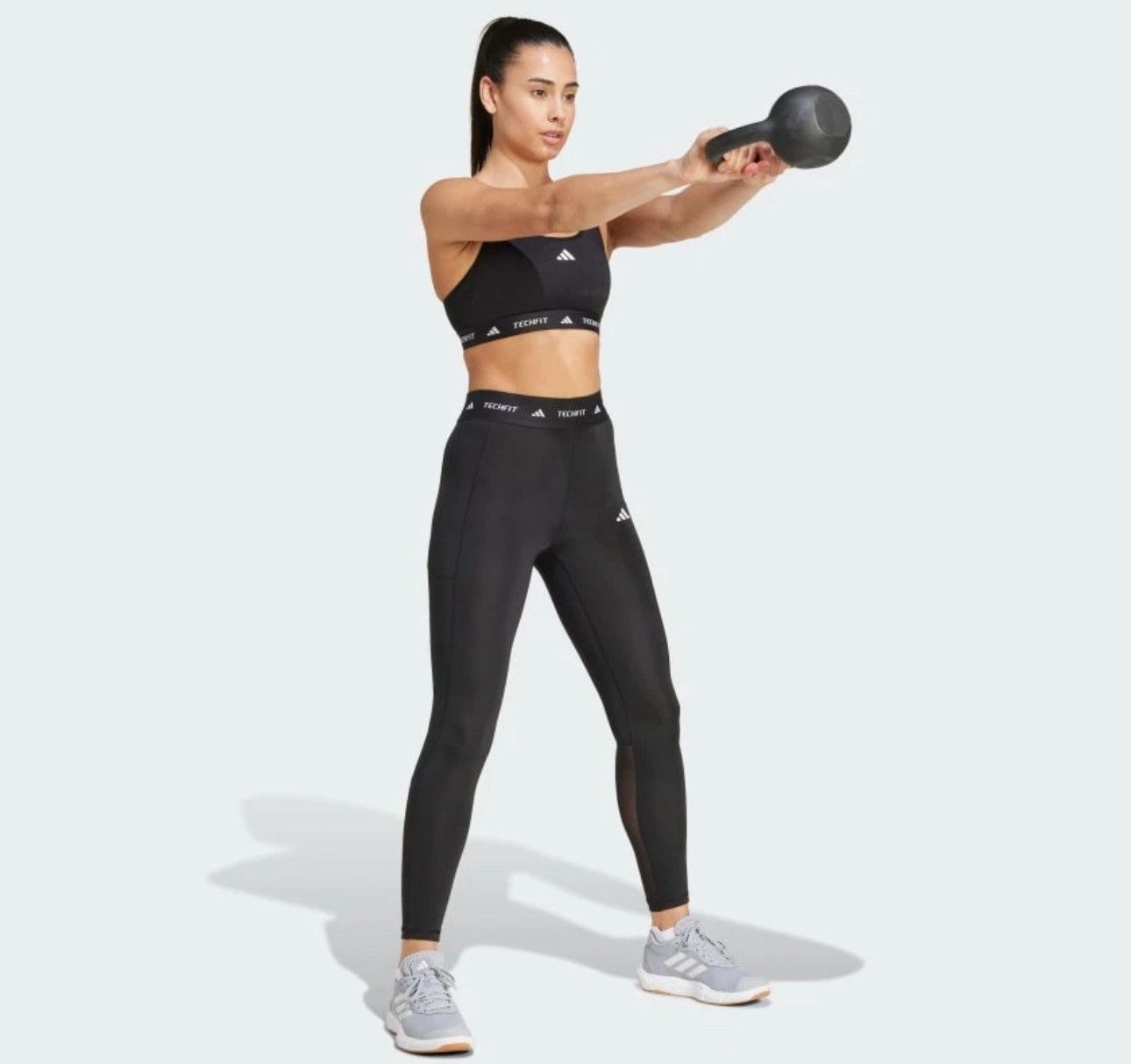 Adidas Adidas Teachfit Stash Pocket Full-Length Leggings Black Size 34" / US 12 / IT 48 - 4 Thumbnail