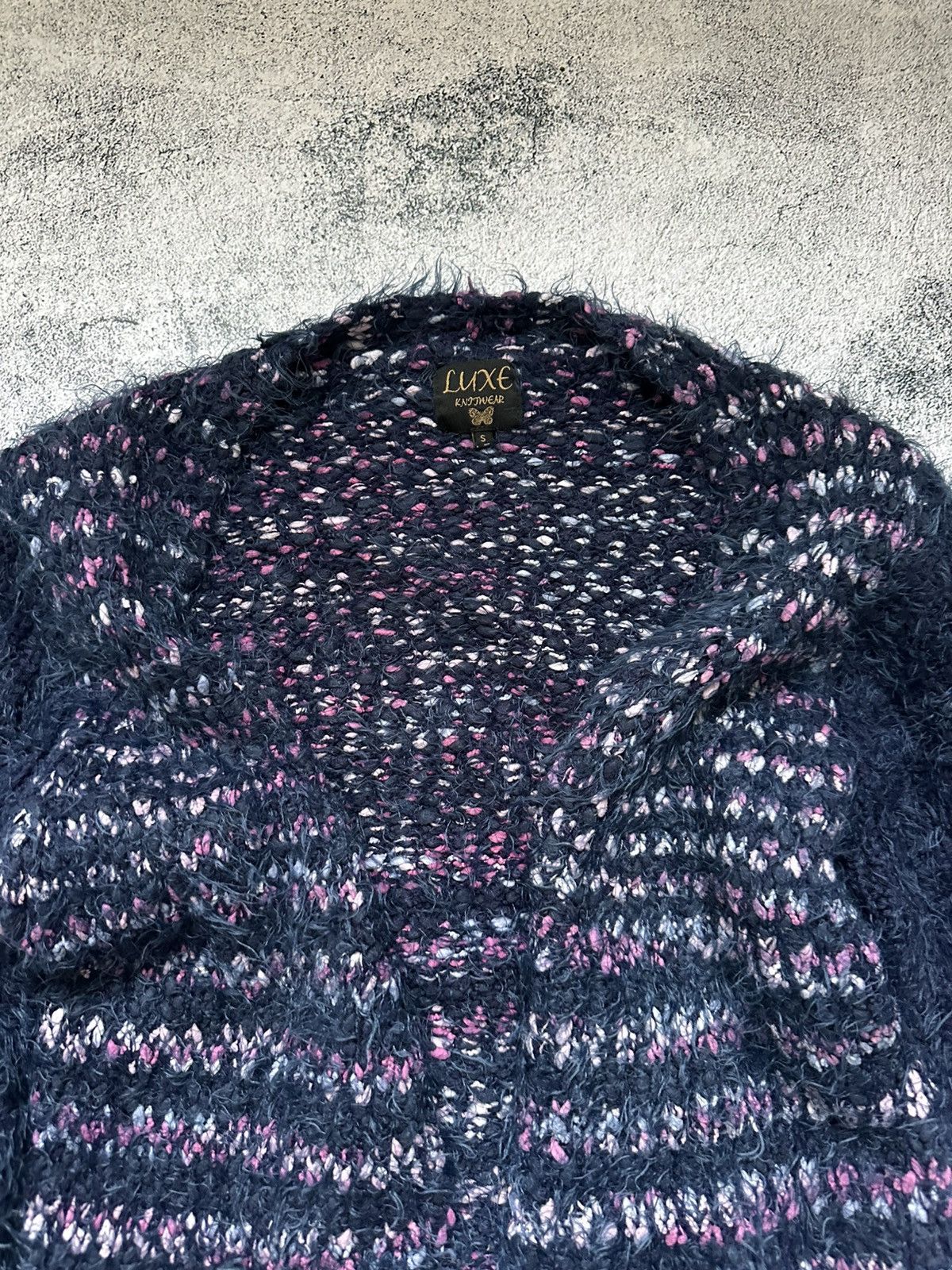 Japanese Brand Faux Fur Sweater Purple Fit Junya Watanabe Style Size S / US 4 / IT 40 - 6 Thumbnail
