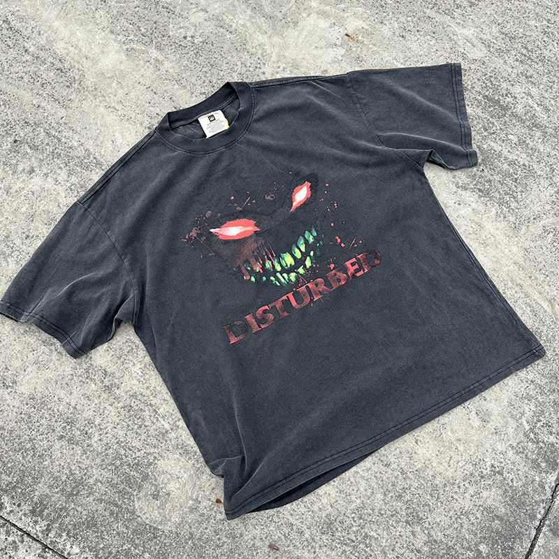 Japanese Brand × Vintage Disturber Graphic Printed Vintage T Shirt Size US M / EU 48-50 / 2 - 1 Thumbnail