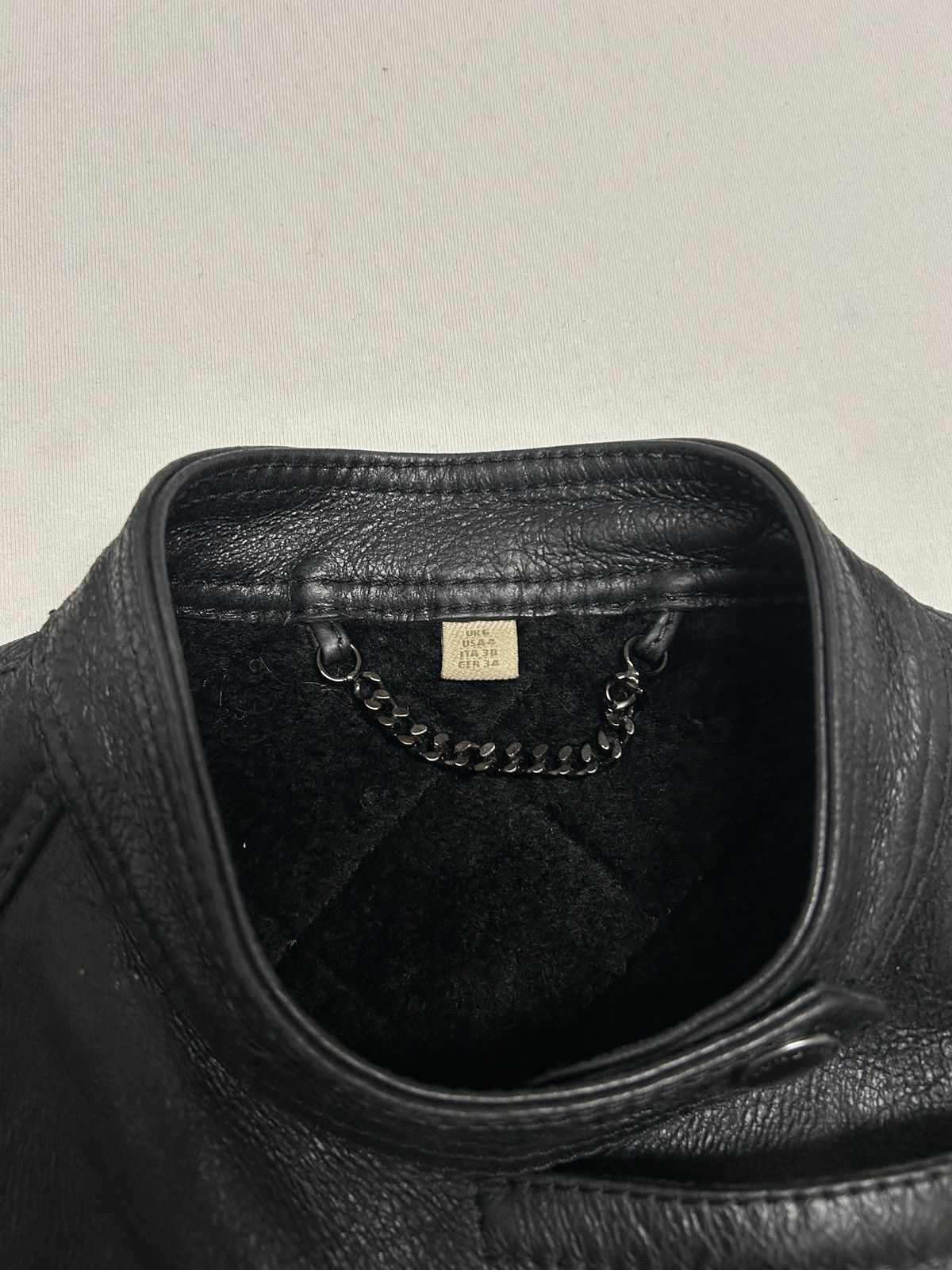 Burberry FW2010 Shearling Biker Leather Jacket Size US XS / EU 42 / 0 - 7 Thumbnail