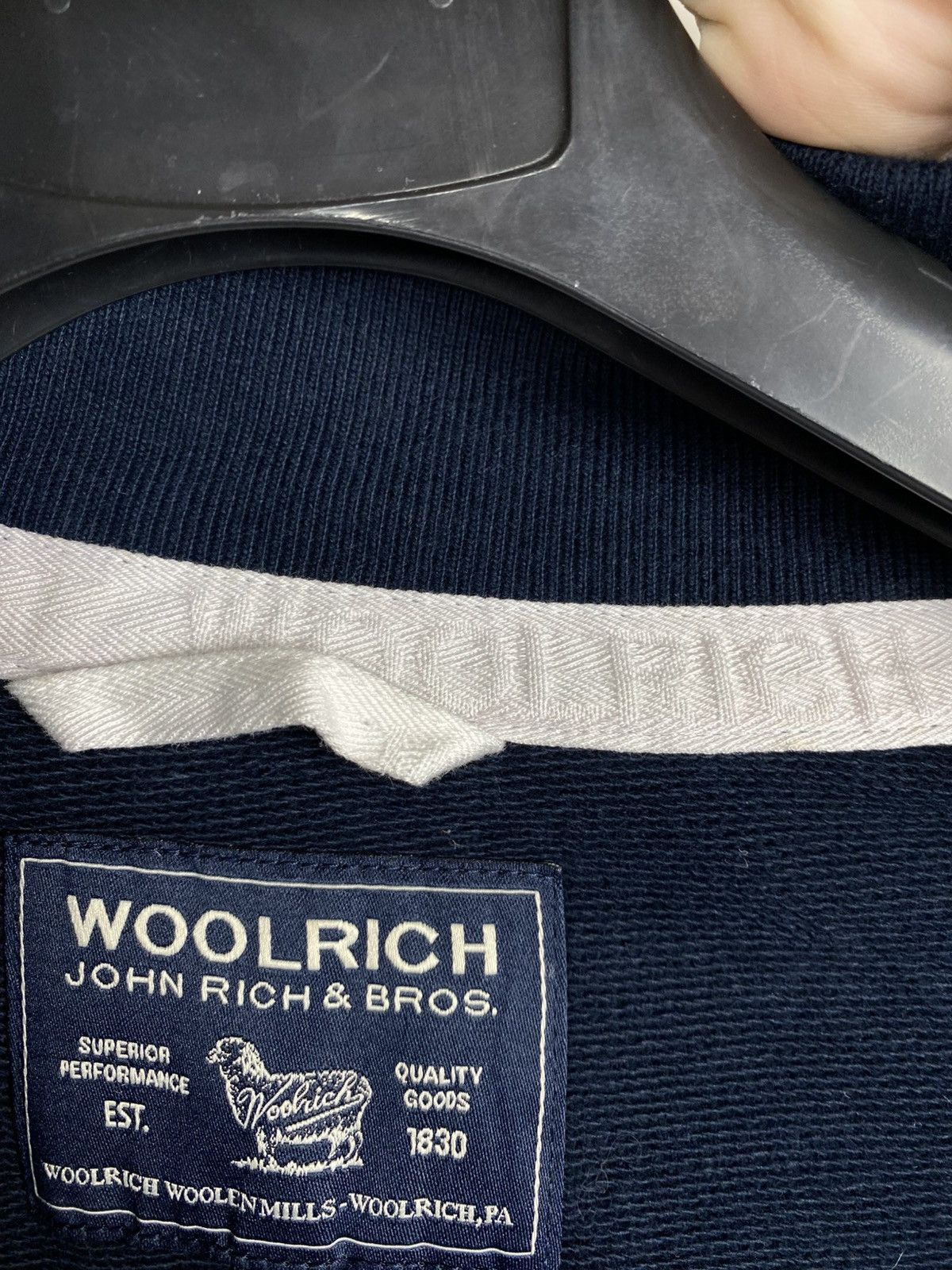 Woolrich Woolen Mills Woolrich Full Zip Jumper Big Logo Cotton Men size L Size US L / EU 52-54 / 3 - 14 Thumbnail