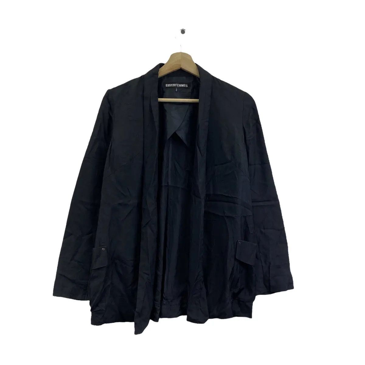 5351 POUR LES HOMMES Vtg 5351 POUR LES FEMMES Minimalist Indigo Jacket Cardigan Size US S / EU 44-46 / 1 - 1 Thumbnail