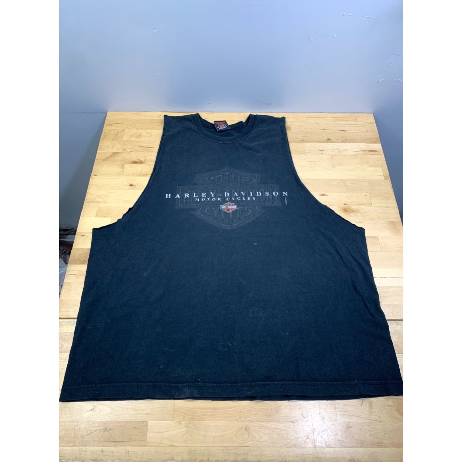 Harley Davidson VINTAGE Harley-Davidson Shirt Mens XL Black Biker Motorcycle 11460 Ft. Myers Y2K Size US XL / EU 56 / 4 - 2 Thumbnail