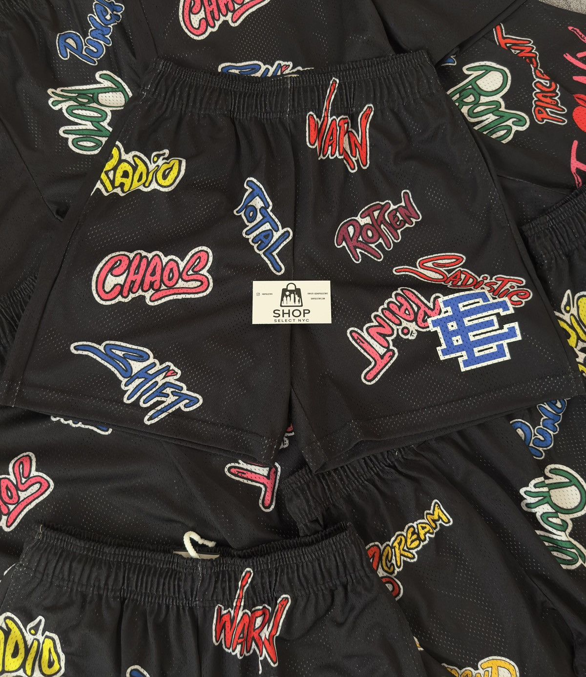 Eric Emanuel × Matty Boy BRAND NEW ERIC EMANUEL X MATTY BOY BLACK SWEATSHORTS Size US 30 / EU 46 - 1 Thumbnail