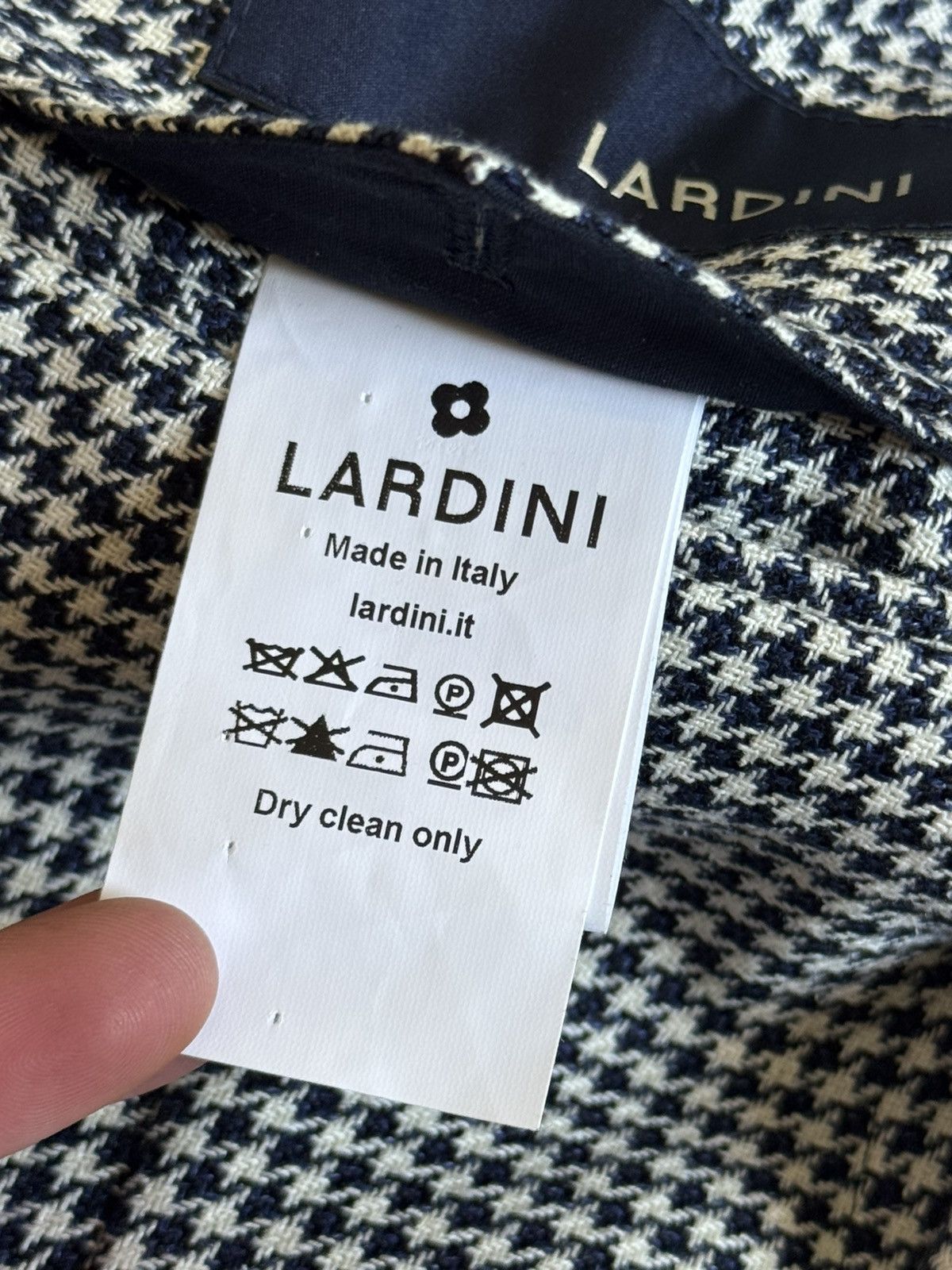 Lardini Lardini 50size Dogtooth blazer button up jacket casual Size US M / EU 48-50 / 2 - 12 Thumbnail