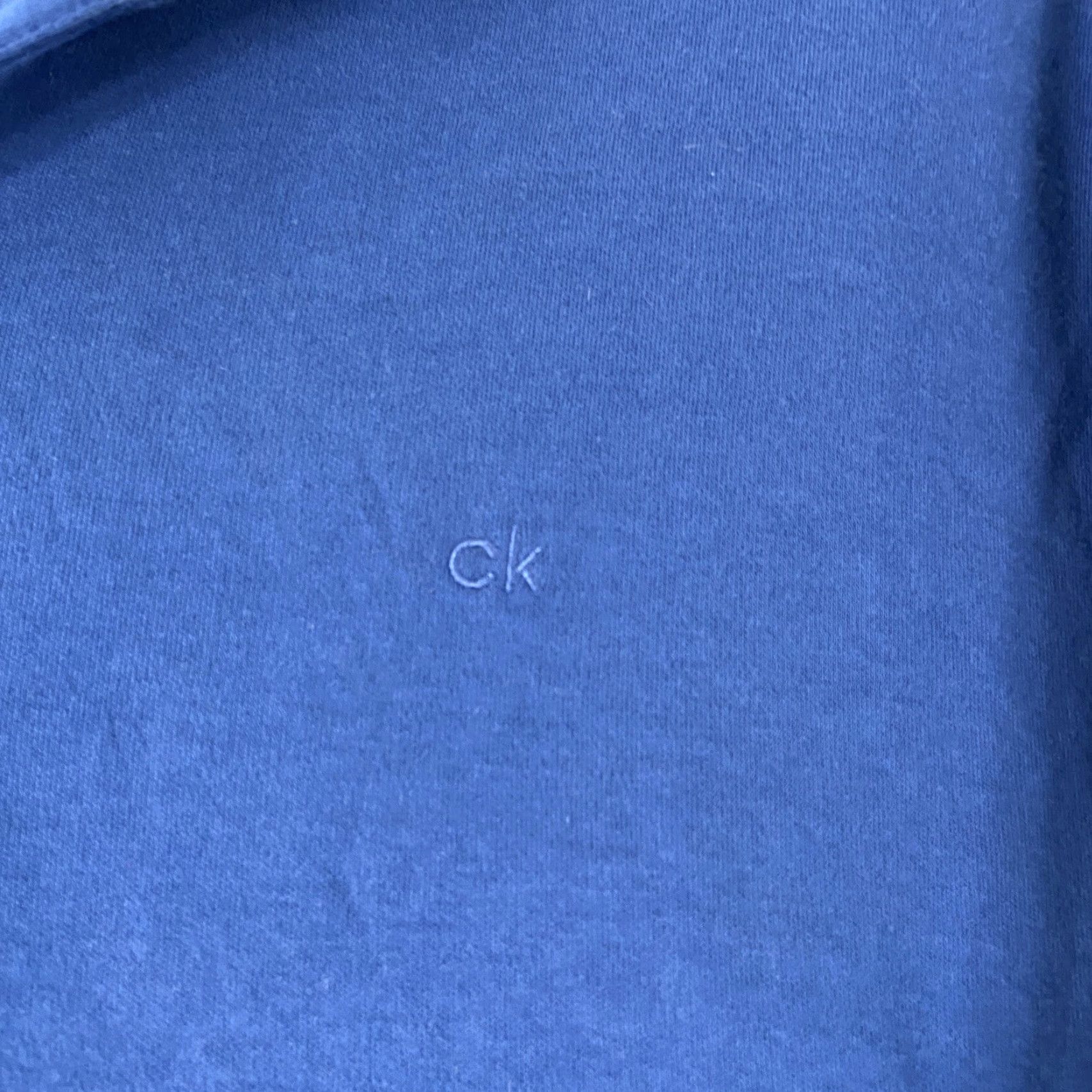 Calvin Klein CALVIN KLEIN Liquid Touch Polo Men’s Short Sleeve L Blue Solid Size US L / EU 52-54 / 3 - 5 Thumbnail