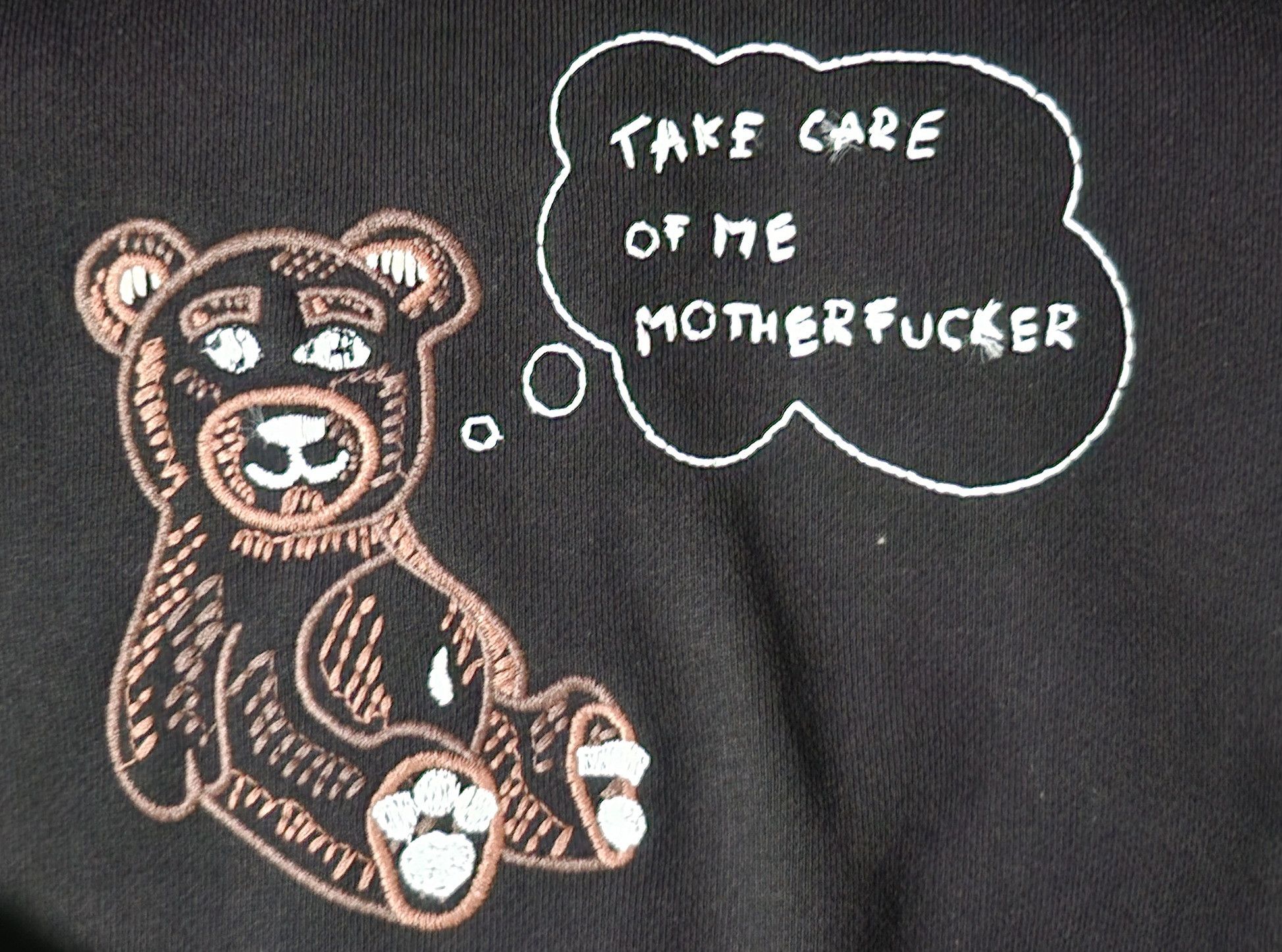 Acupuncture Acupuncture 1993 Embroidered Stuffed Animal Hoodie Size US XL / EU 56 / 4 - 3 Thumbnail