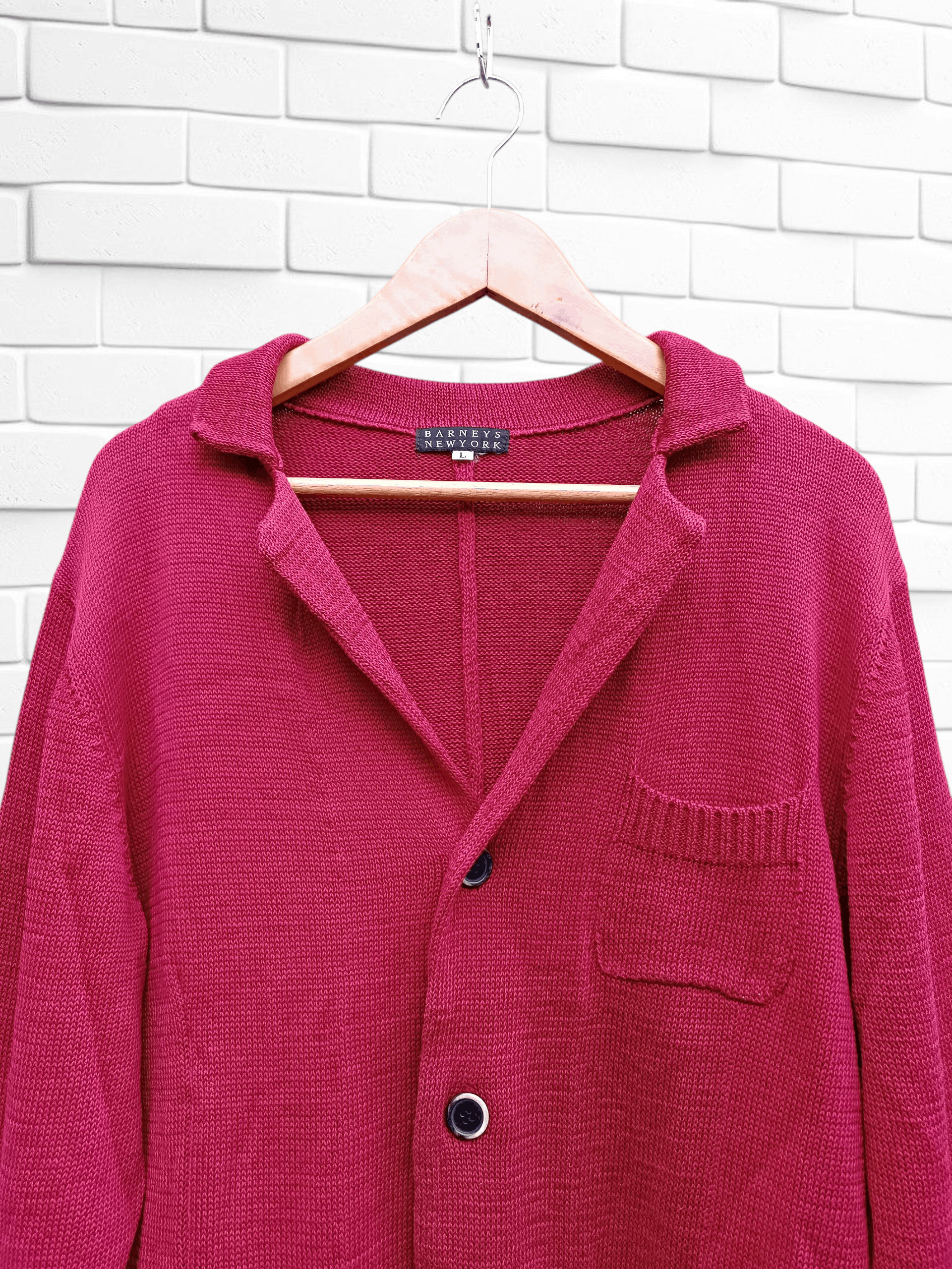 Japanese Brand Barney New York Vintage Knit Blazer Size US M / EU 48-50 / 2 - 3 Thumbnail