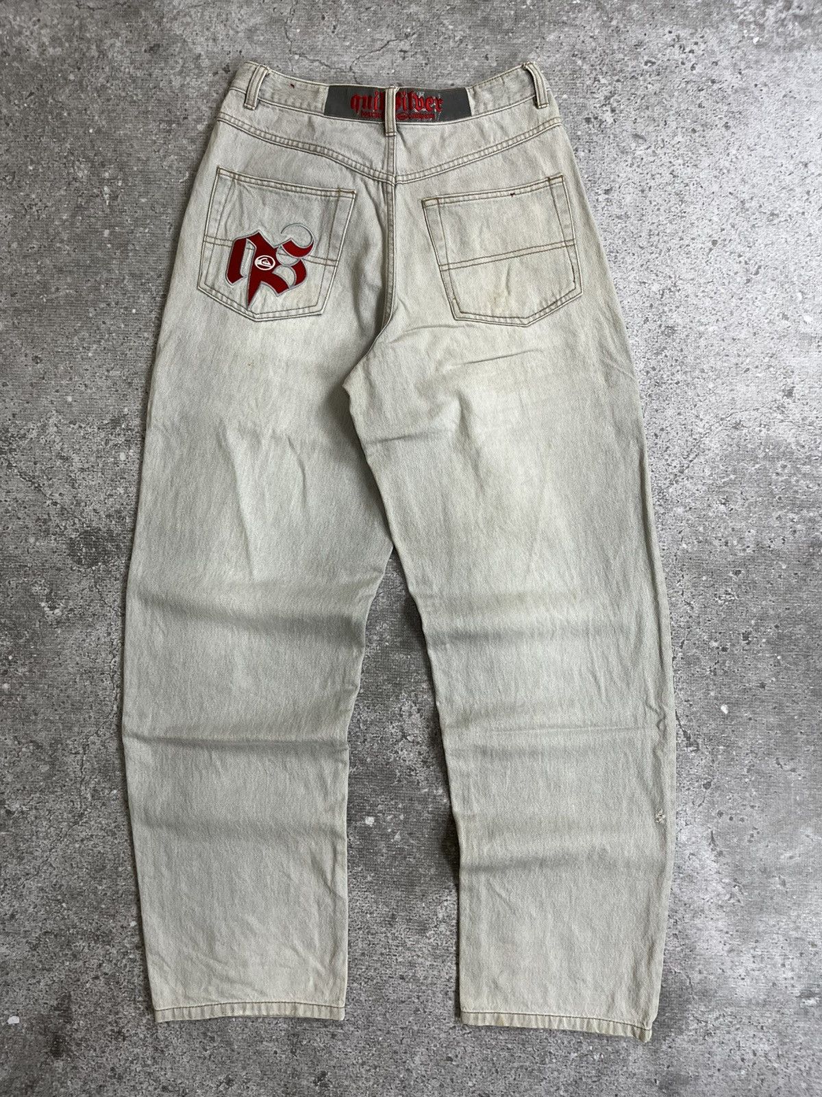 Quiksilver Vintage Quiksilver Embroidered Baggy Jeans Size US 30 / EU 46 - 1 Thumbnail